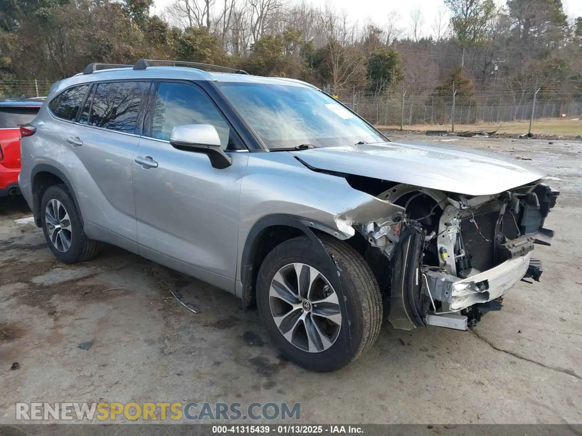 1 Photograph of a damaged car 5TDGZRBH8LS501621 TOYOTA HIGHLANDER 2020