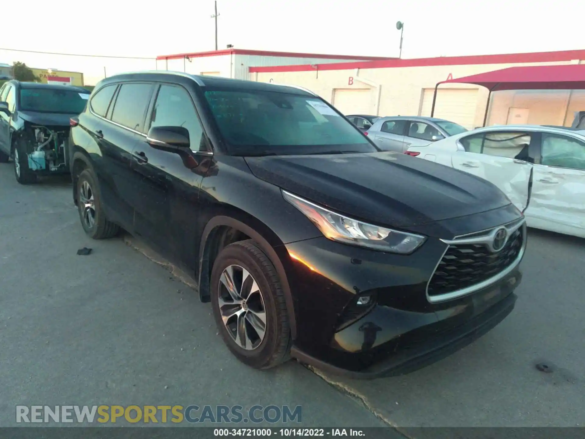 1 fotografías del automóvil dañado 5TDGZRBH8LS512375 TOYOTA HIGHLANDER 2020