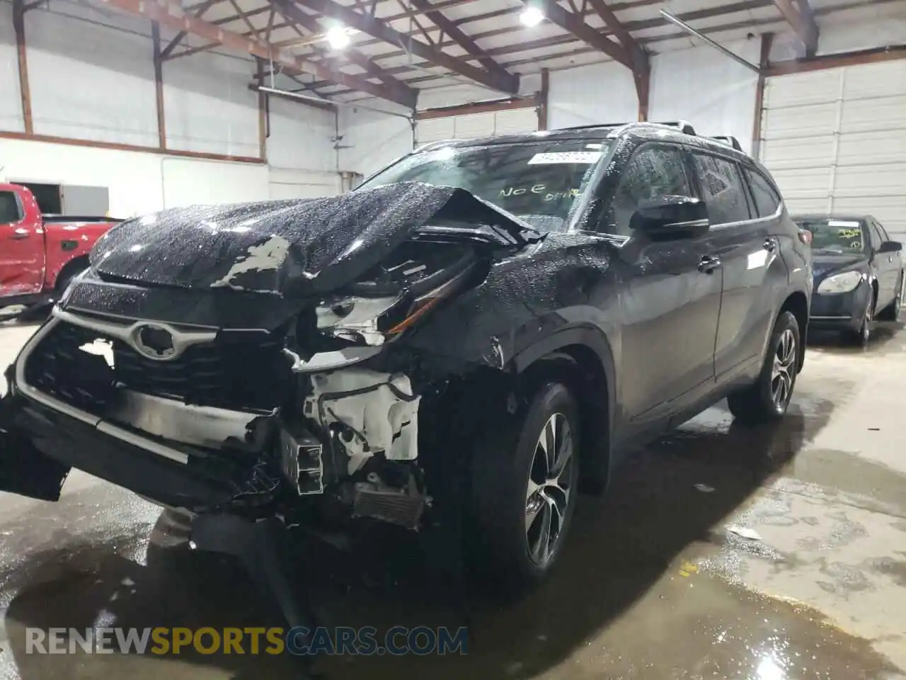 2 Photograph of a damaged car 5TDGZRBH9LS026500 TOYOTA HIGHLANDER 2020