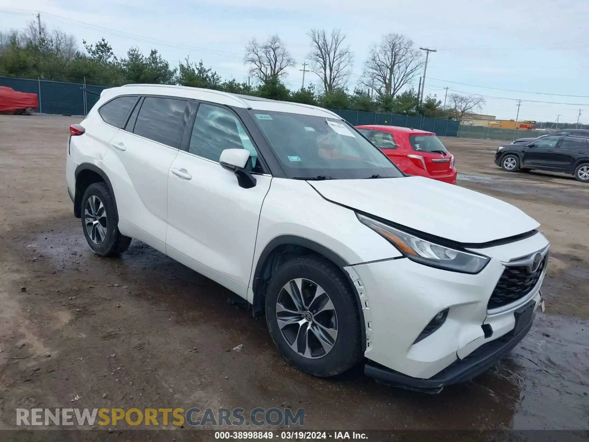1 Photograph of a damaged car 5TDGZRBHXLS025565 TOYOTA HIGHLANDER 2020