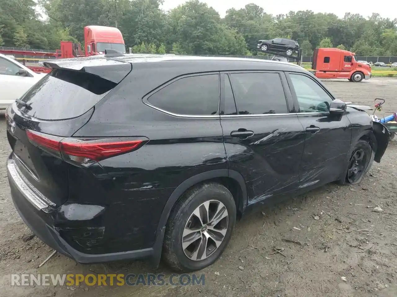 3 Photograph of a damaged car 5TDGZRBHXLS500664 TOYOTA HIGHLANDER 2020
