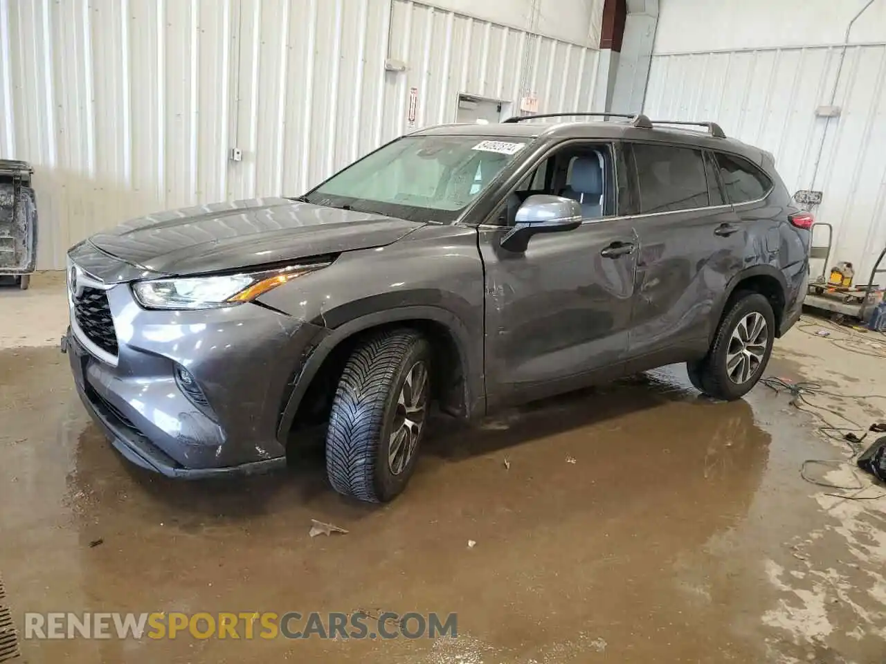 1 Photograph of a damaged car 5TDHZRAH2LS013609 TOYOTA HIGHLANDER 2020