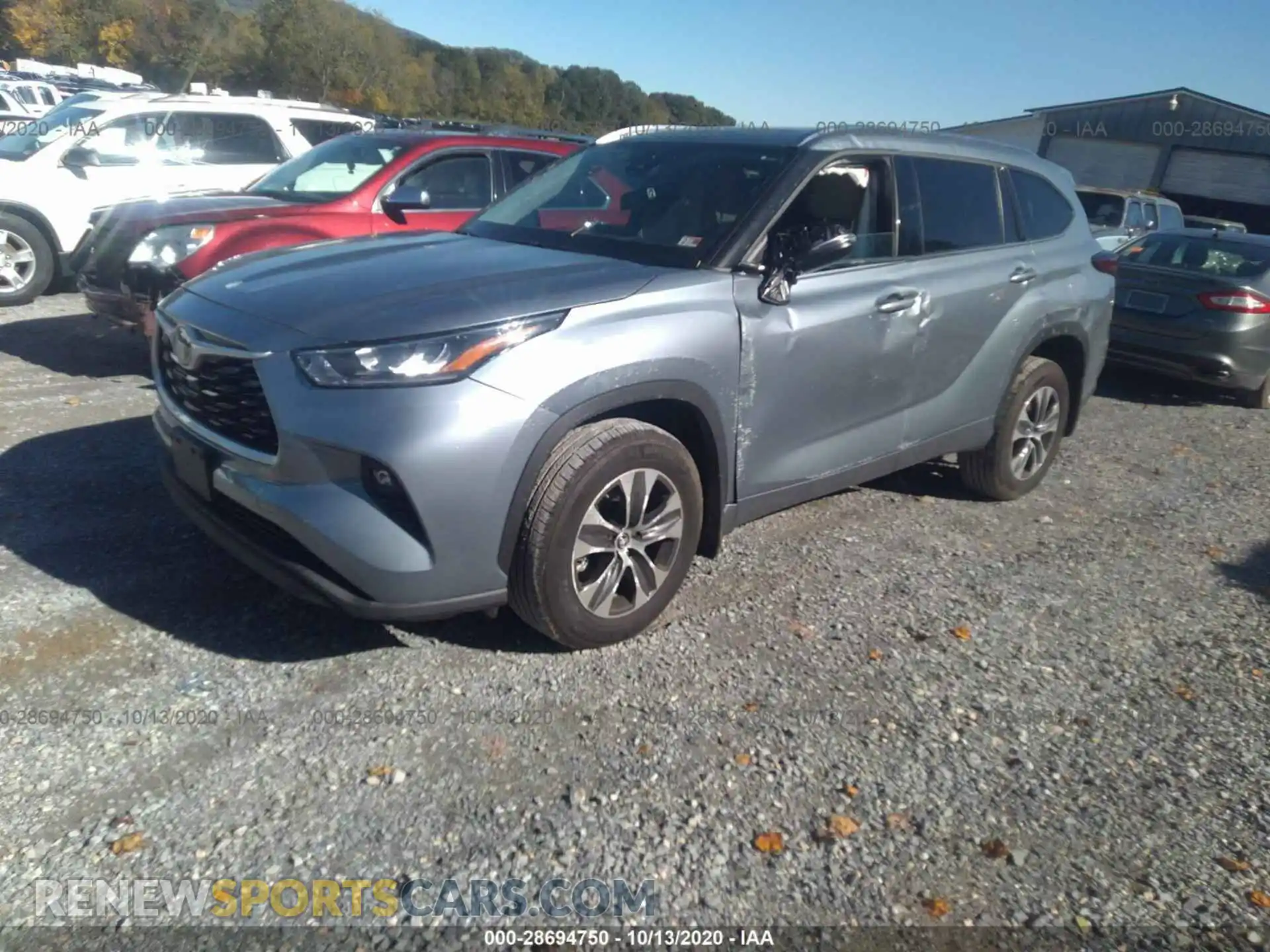 2 Photograph of a damaged car 5TDHZRBH2LS018548 TOYOTA HIGHLANDER 2020