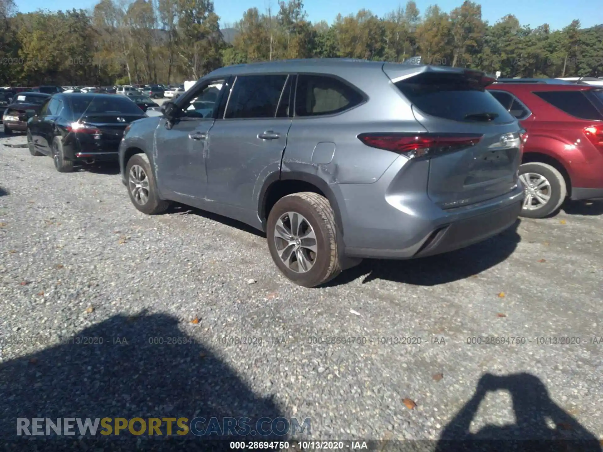 3 Photograph of a damaged car 5TDHZRBH2LS018548 TOYOTA HIGHLANDER 2020