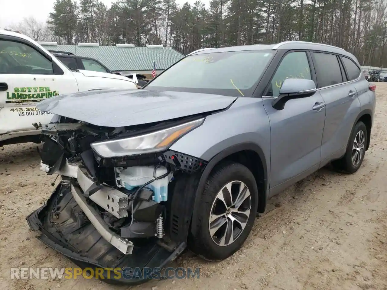 2 Photograph of a damaged car 5TDHZRBH2LS024558 TOYOTA HIGHLANDER 2020