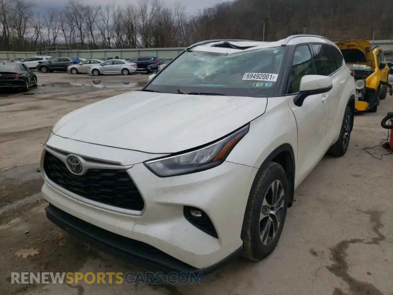 2 Фотография поврежденного автомобиля 5TDHZRBH2LS025970 TOYOTA HIGHLANDER 2020