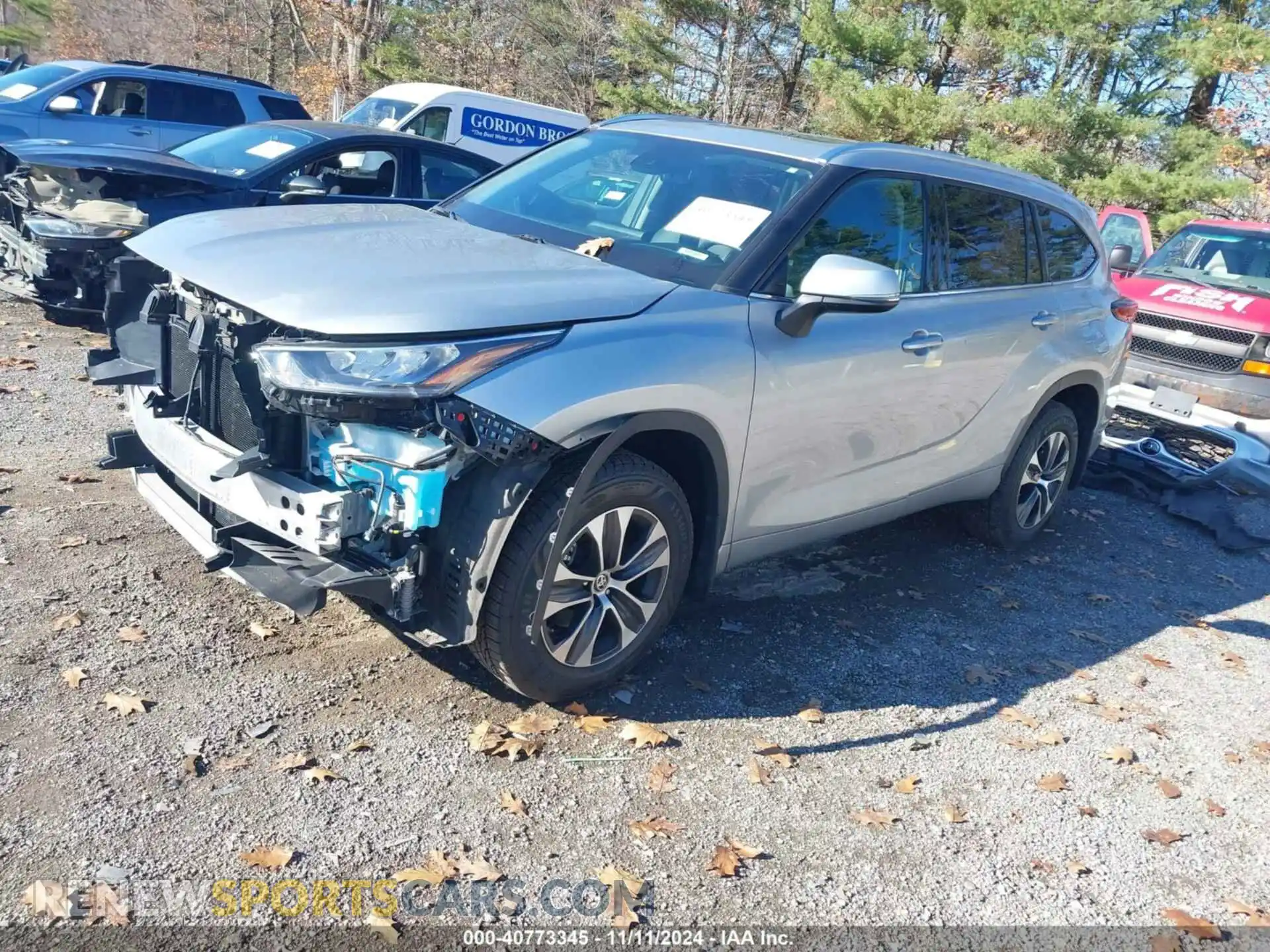 2 Photograph of a damaged car 5TDHZRBH3LS501742 TOYOTA HIGHLANDER 2020