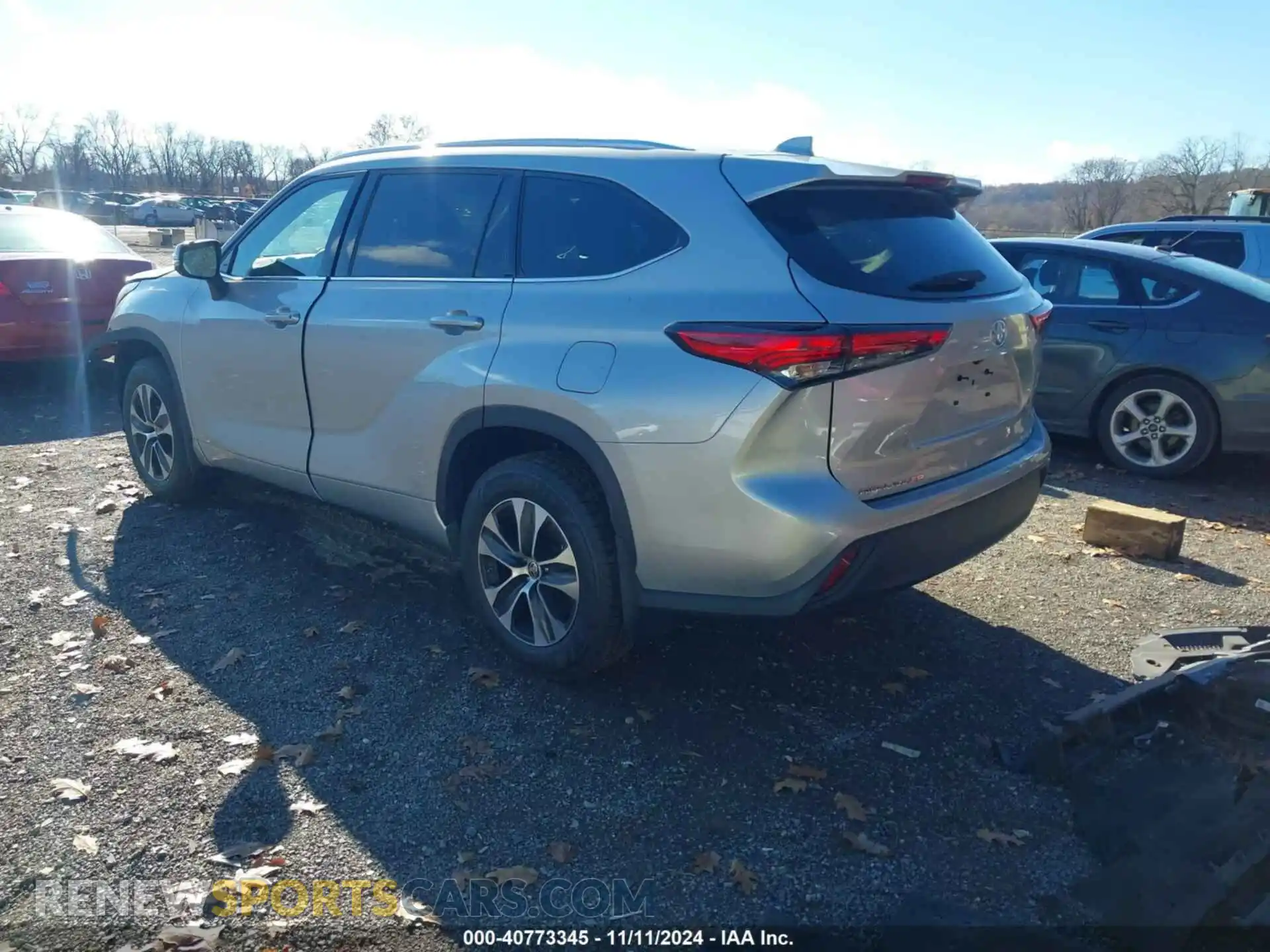3 Photograph of a damaged car 5TDHZRBH3LS501742 TOYOTA HIGHLANDER 2020