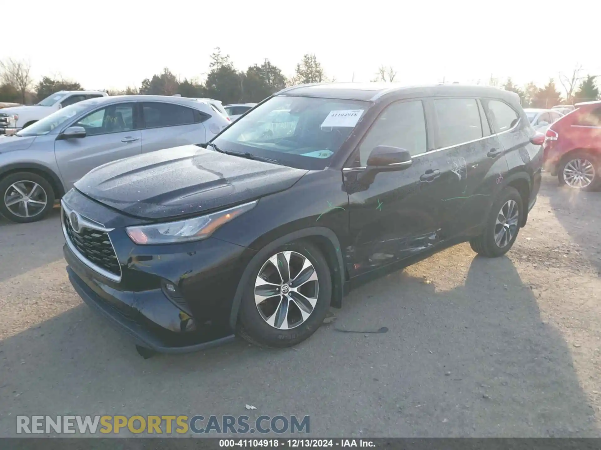 2 Photograph of a damaged car 5TDHZRBH3LS504544 TOYOTA HIGHLANDER 2020