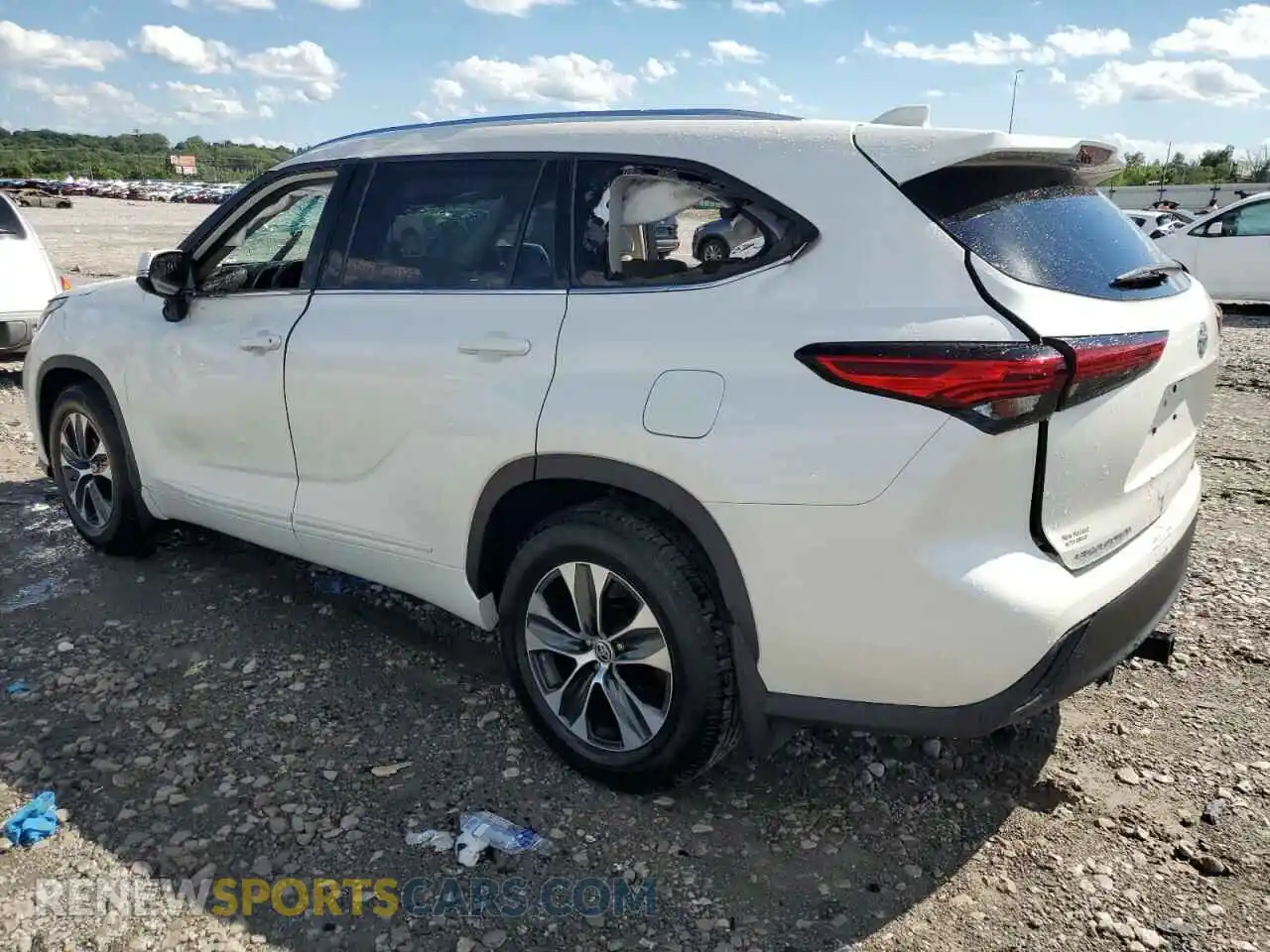 2 Фотография поврежденного автомобиля 5TDHZRBH4LS502298 TOYOTA HIGHLANDER 2020