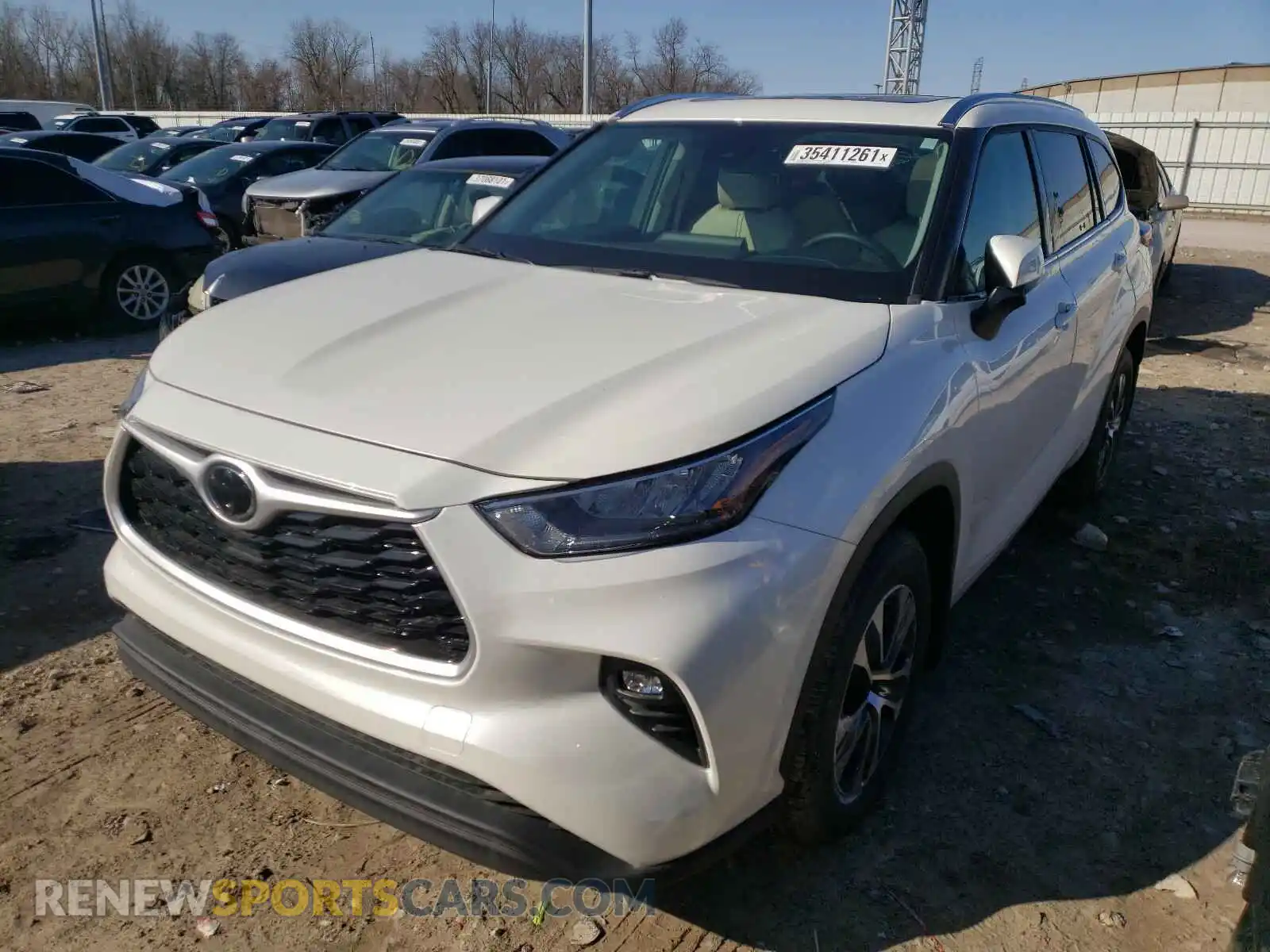 2 Photograph of a damaged car 5TDHZRBH5LS507400 TOYOTA HIGHLANDER 2020