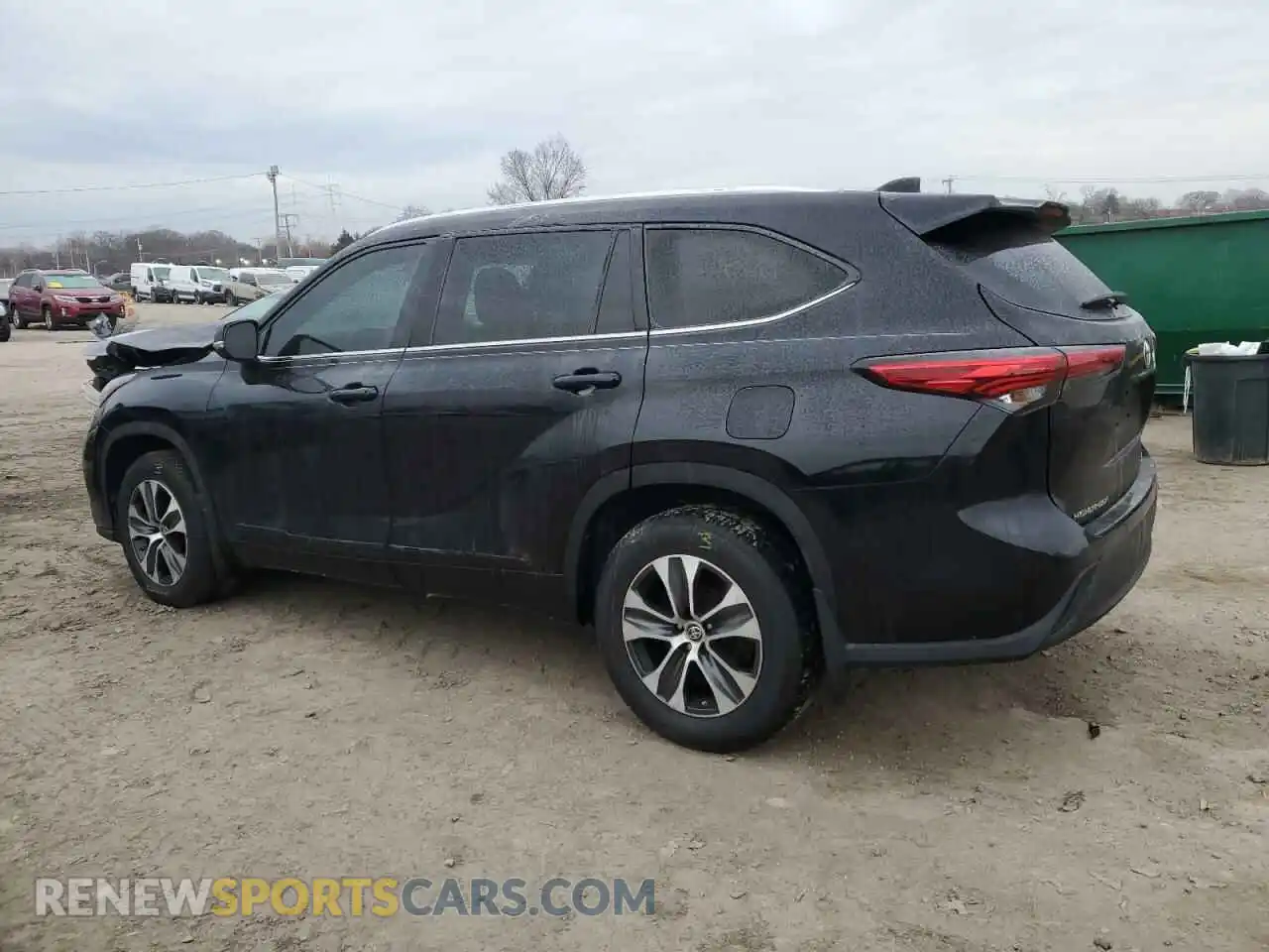 2 fotografías del automóvil dañado 5TDHZRBH5LS512063 TOYOTA HIGHLANDER 2020