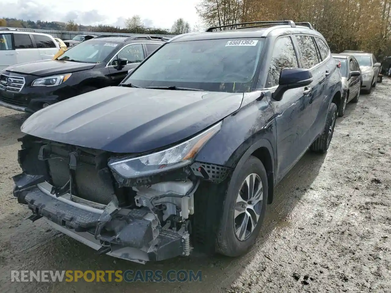 2 Photograph of a damaged car 5TDHZRBH5LS512547 TOYOTA HIGHLANDER 2020