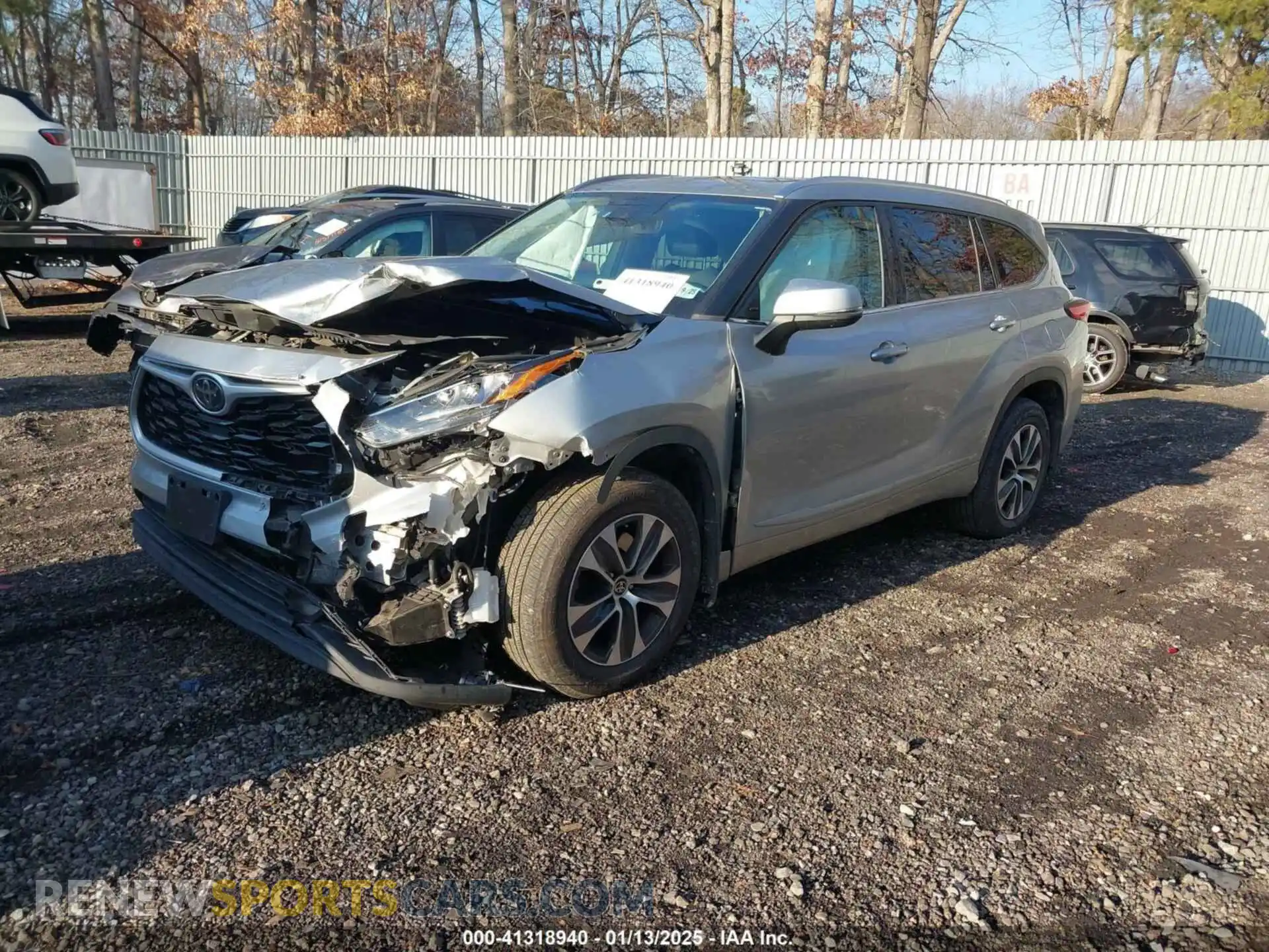2 Photograph of a damaged car 5TDHZRBH6LS510645 TOYOTA HIGHLANDER 2020