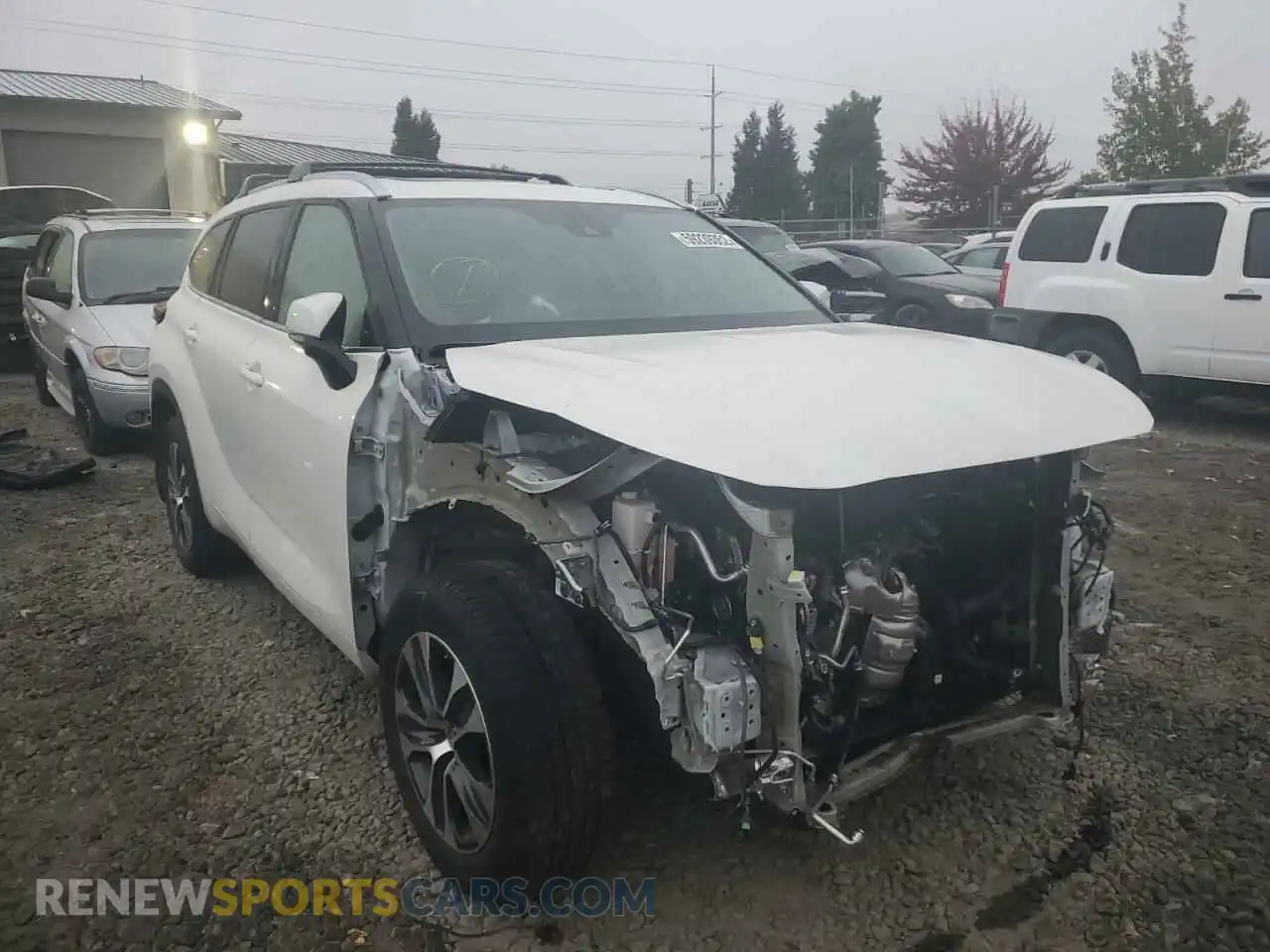 1 Photograph of a damaged car 5TDHZRBH6LS520446 TOYOTA HIGHLANDER 2020