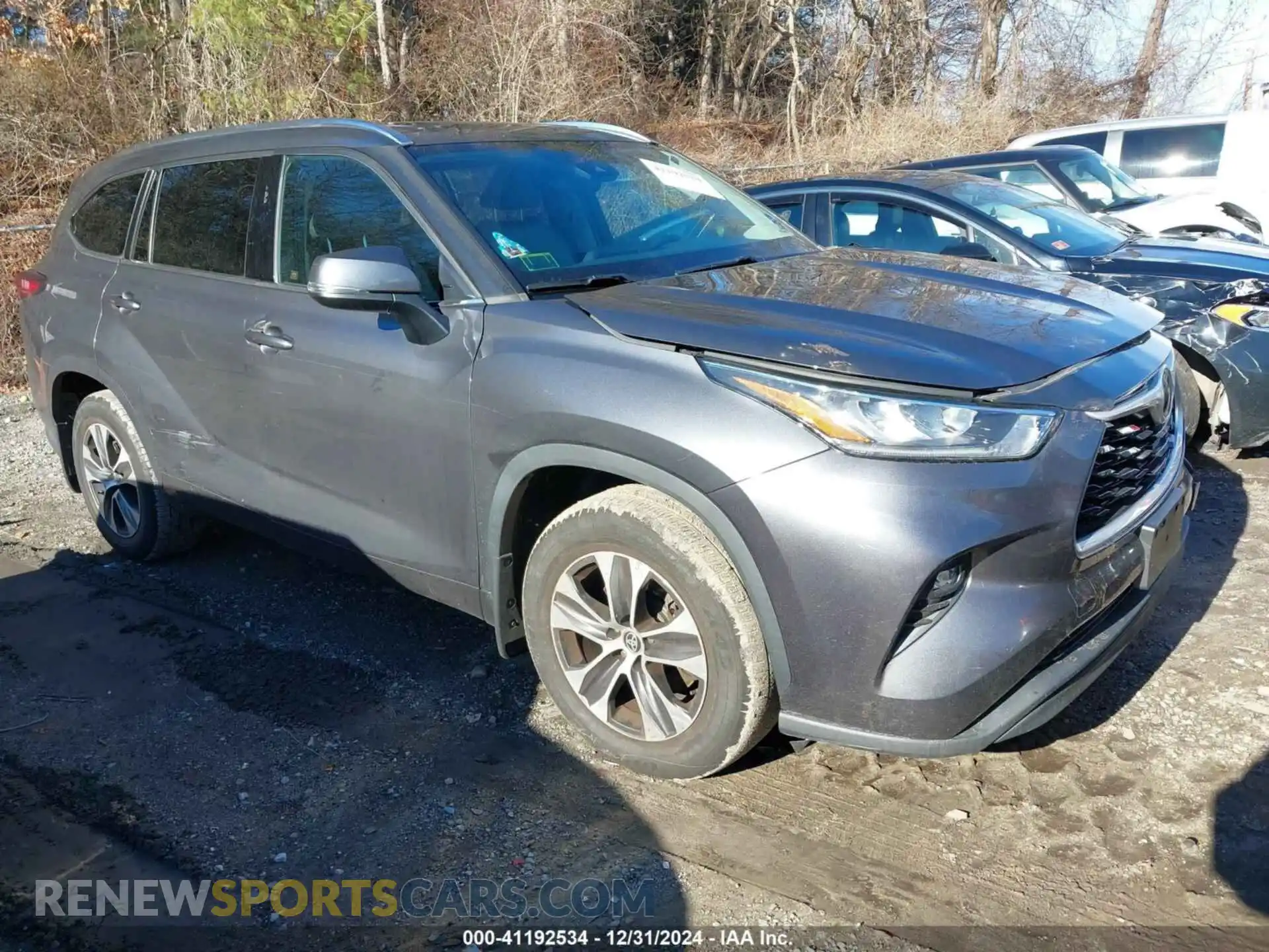 1 Photograph of a damaged car 5TDHZRBH8LS020370 TOYOTA HIGHLANDER 2020