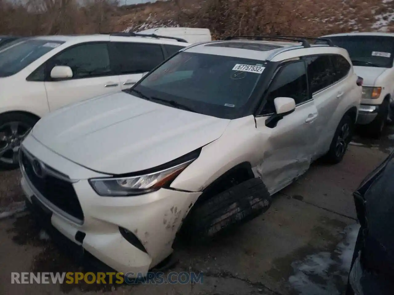 1 Фотография поврежденного автомобиля 5TDHZRBH8LS500697 TOYOTA HIGHLANDER 2020