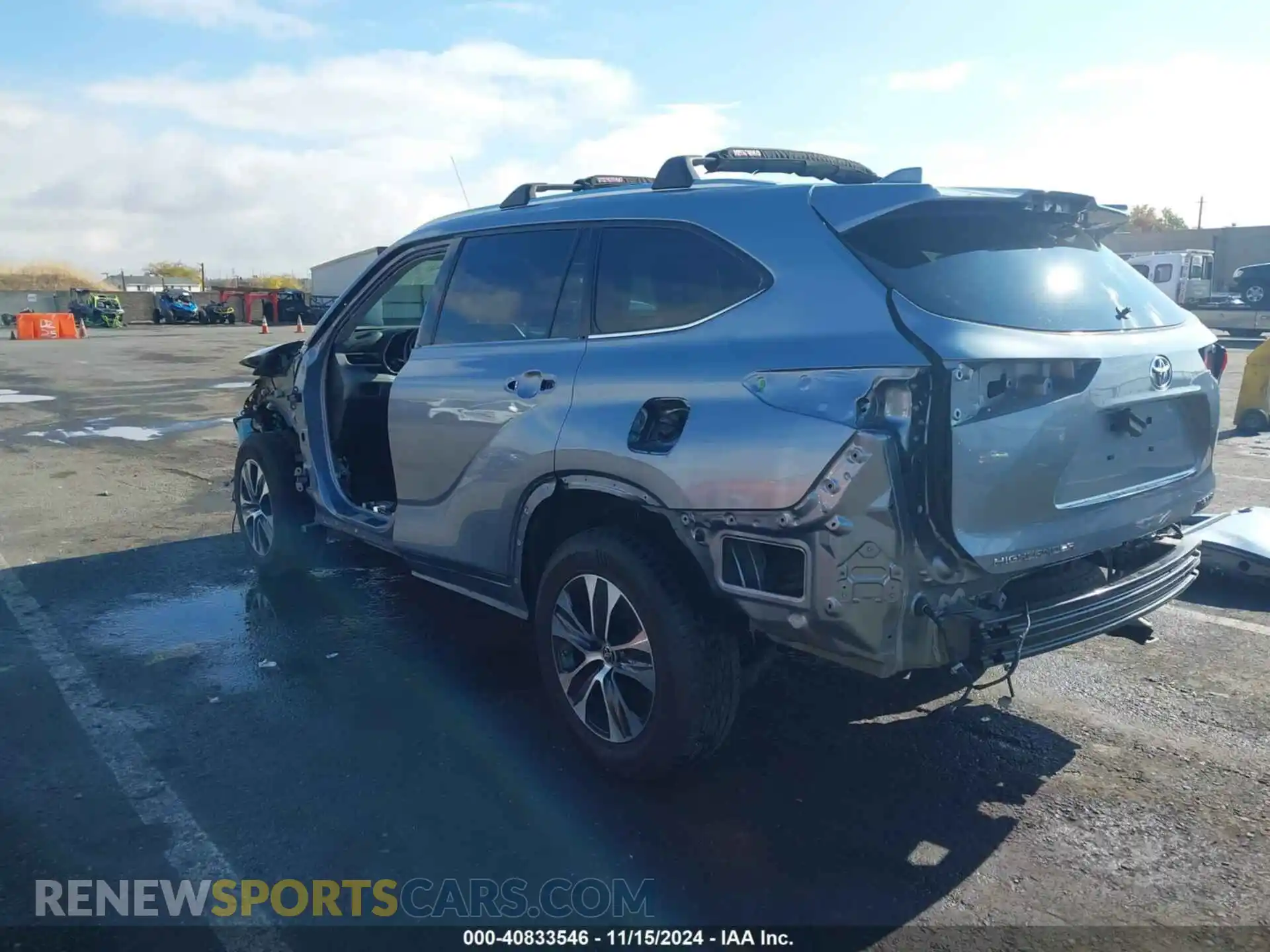 3 Photograph of a damaged car 5TDHZRBH9LS032415 TOYOTA HIGHLANDER 2020