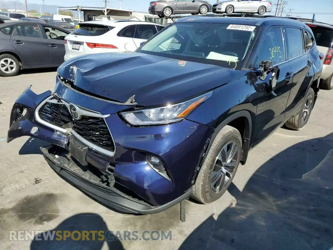 2 Photograph of a damaged car 5TDHZRBHXLS009984 TOYOTA HIGHLANDER 2020