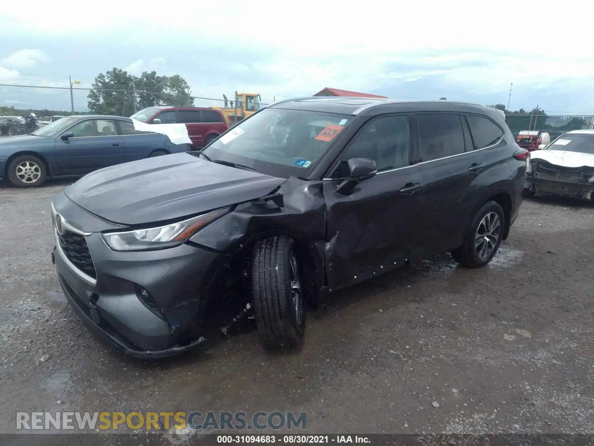 2 Photograph of a damaged car 5TDHZRBHXLS015641 TOYOTA HIGHLANDER 2020