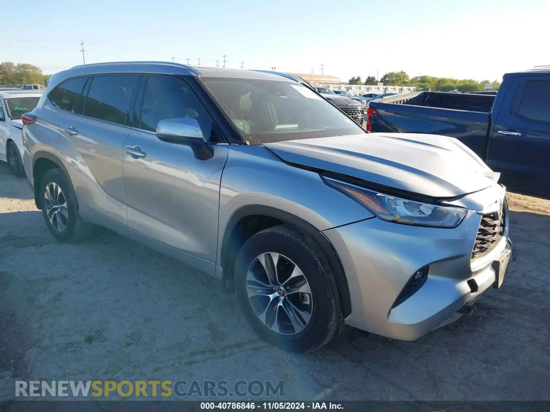 1 fotografías del automóvil dañado 5TDHZRBHXLS038885 TOYOTA HIGHLANDER 2020