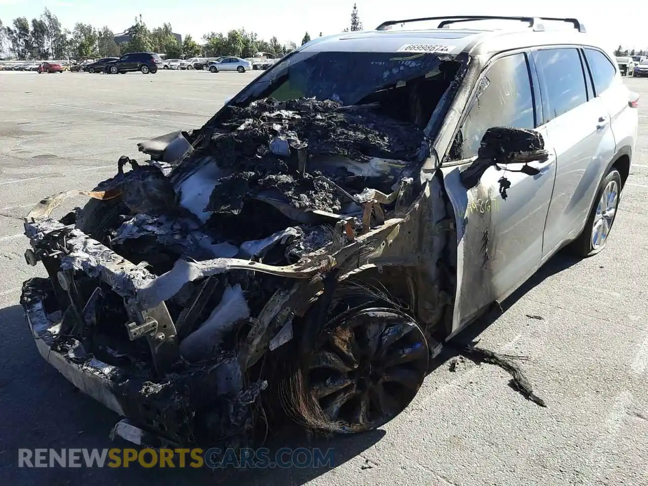 2 Photograph of a damaged car 5TDYZRAH2LS020057 TOYOTA HIGHLANDER 2020