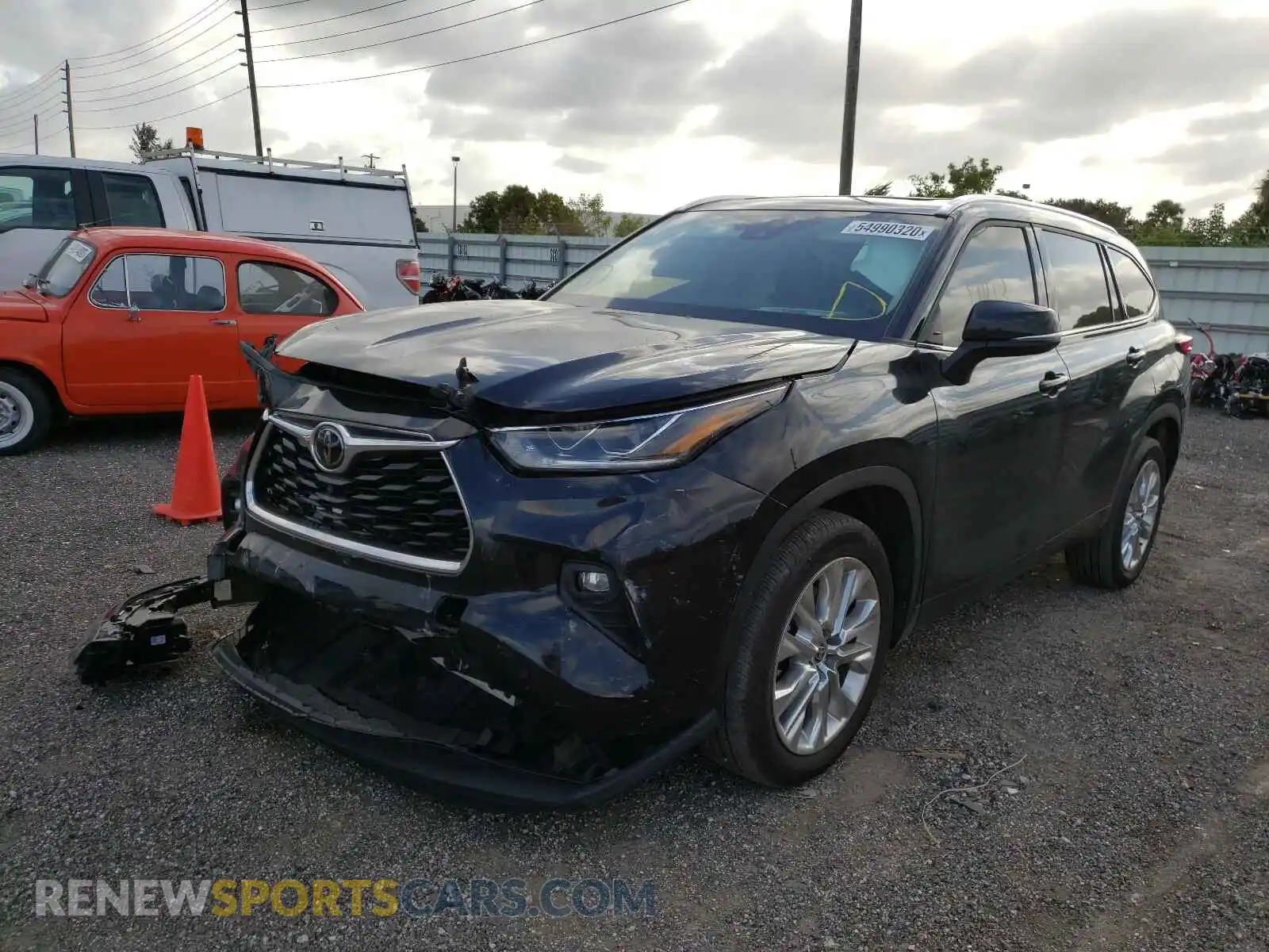 2 Photograph of a damaged car 5TDYZRAH5LS005293 TOYOTA HIGHLANDER 2020