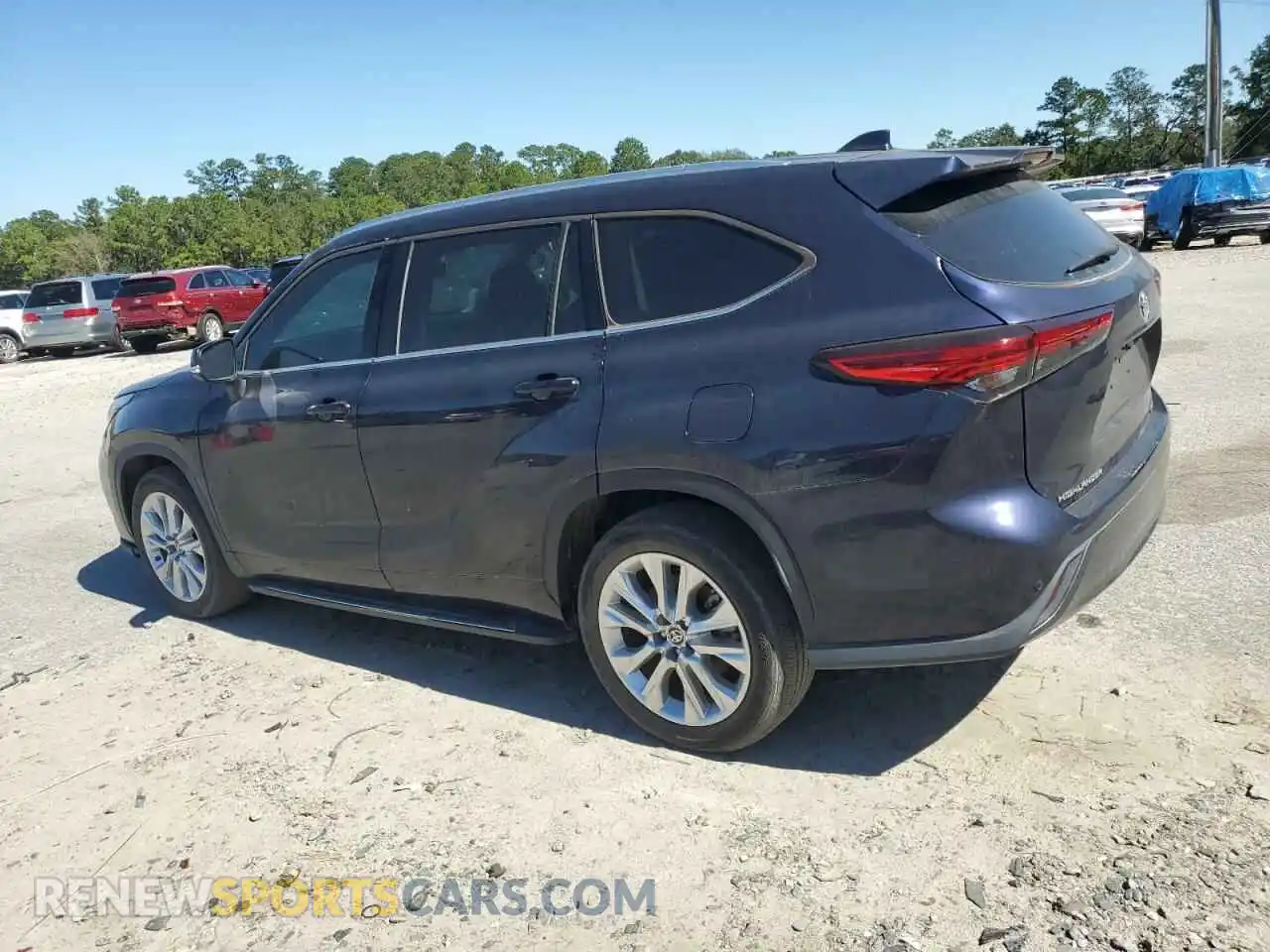 2 fotografías del automóvil dañado 5TDYZRAH7LS010849 TOYOTA HIGHLANDER 2020