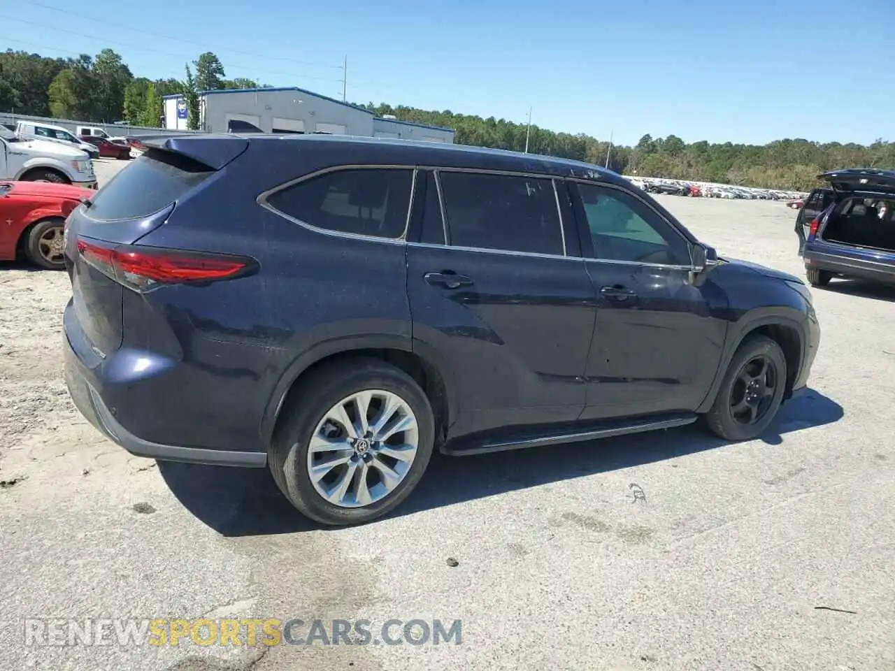 3 fotografías del automóvil dañado 5TDYZRAH7LS010849 TOYOTA HIGHLANDER 2020