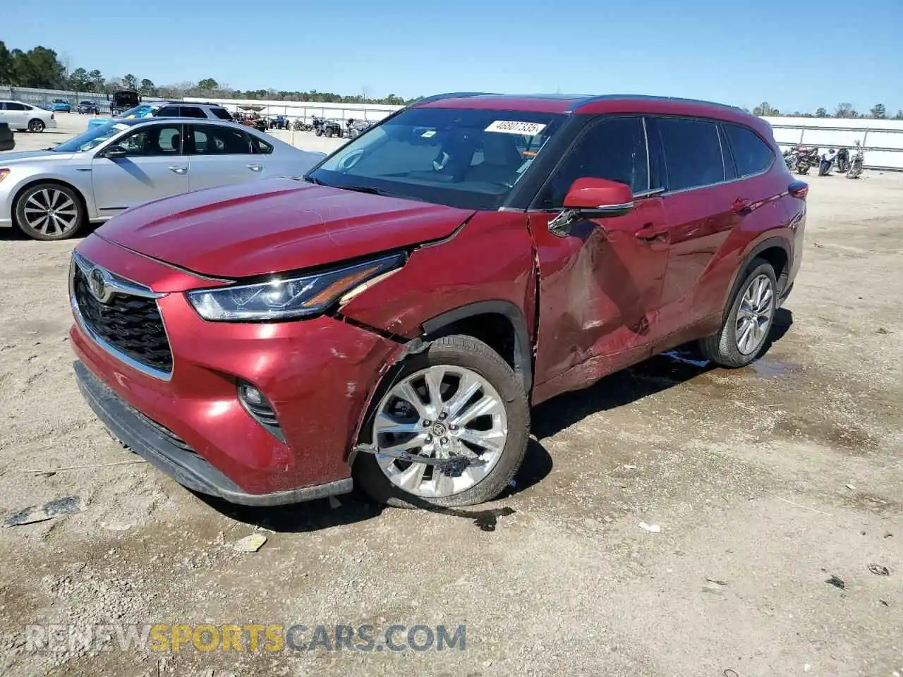 1 Photograph of a damaged car 5TDYZRAH8LS019866 TOYOTA HIGHLANDER 2020