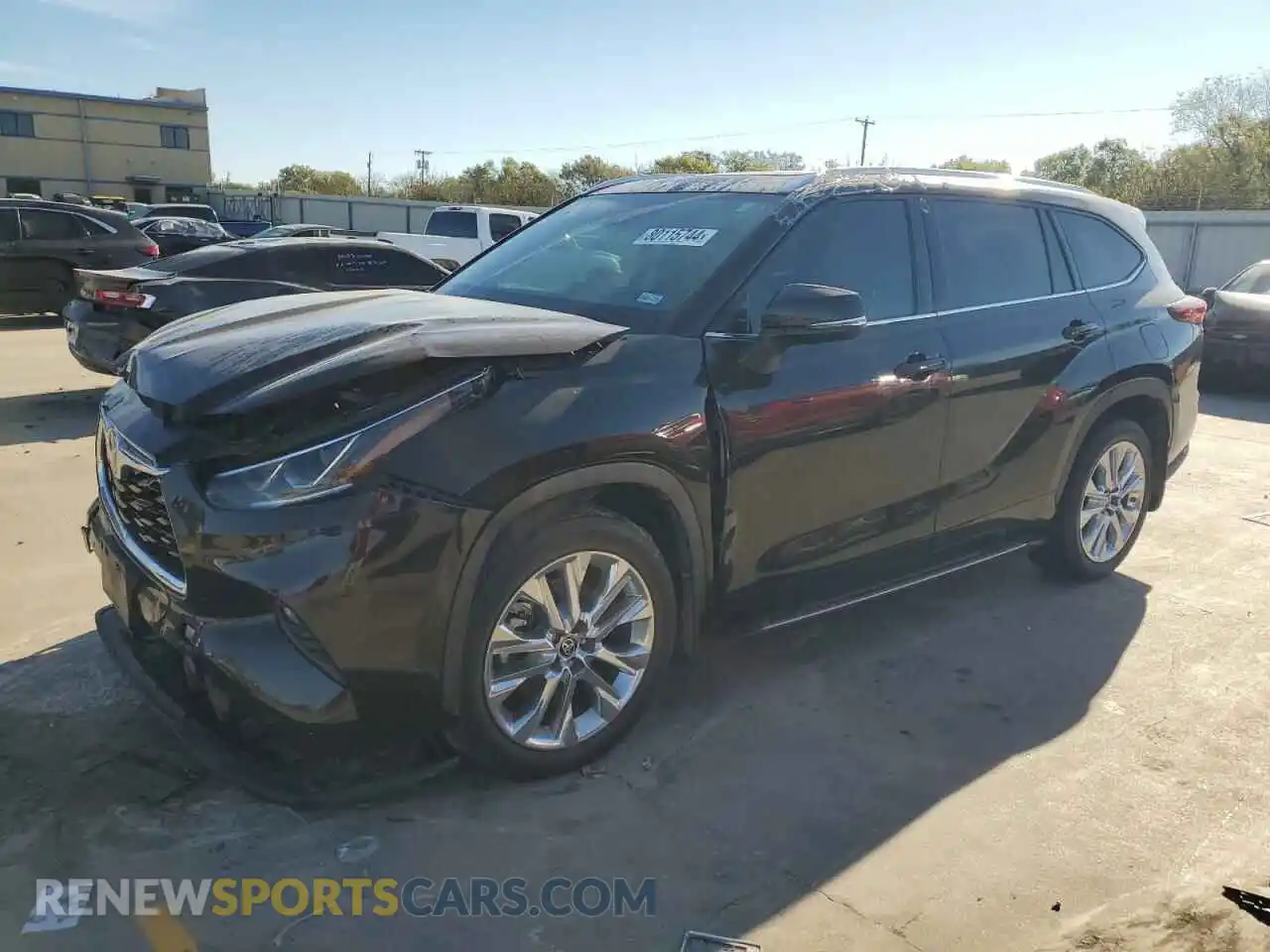 1 Photograph of a damaged car 5TDYZRAHXLS026009 TOYOTA HIGHLANDER 2020