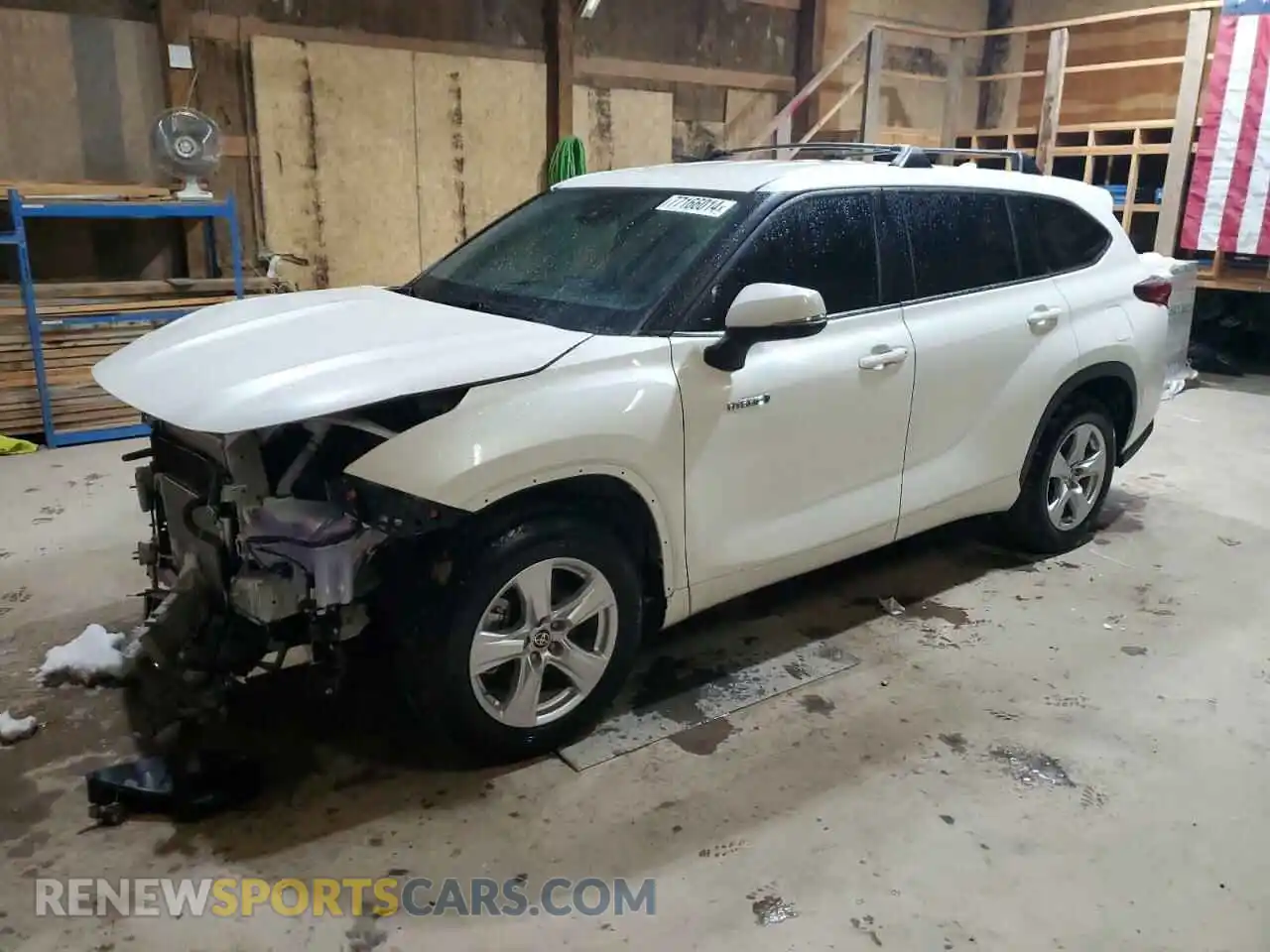 1 Photograph of a damaged car 5TDZARAH7LS501899 TOYOTA HIGHLANDER 2020
