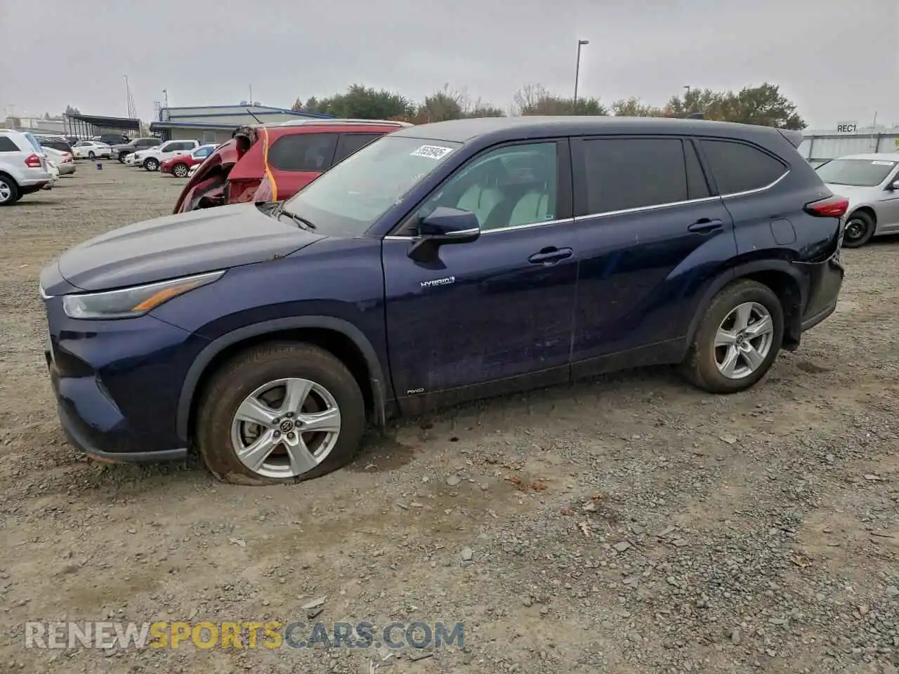 1 Photograph of a damaged car 5TDBBRCH0MS043670 TOYOTA HIGHLANDER 2021