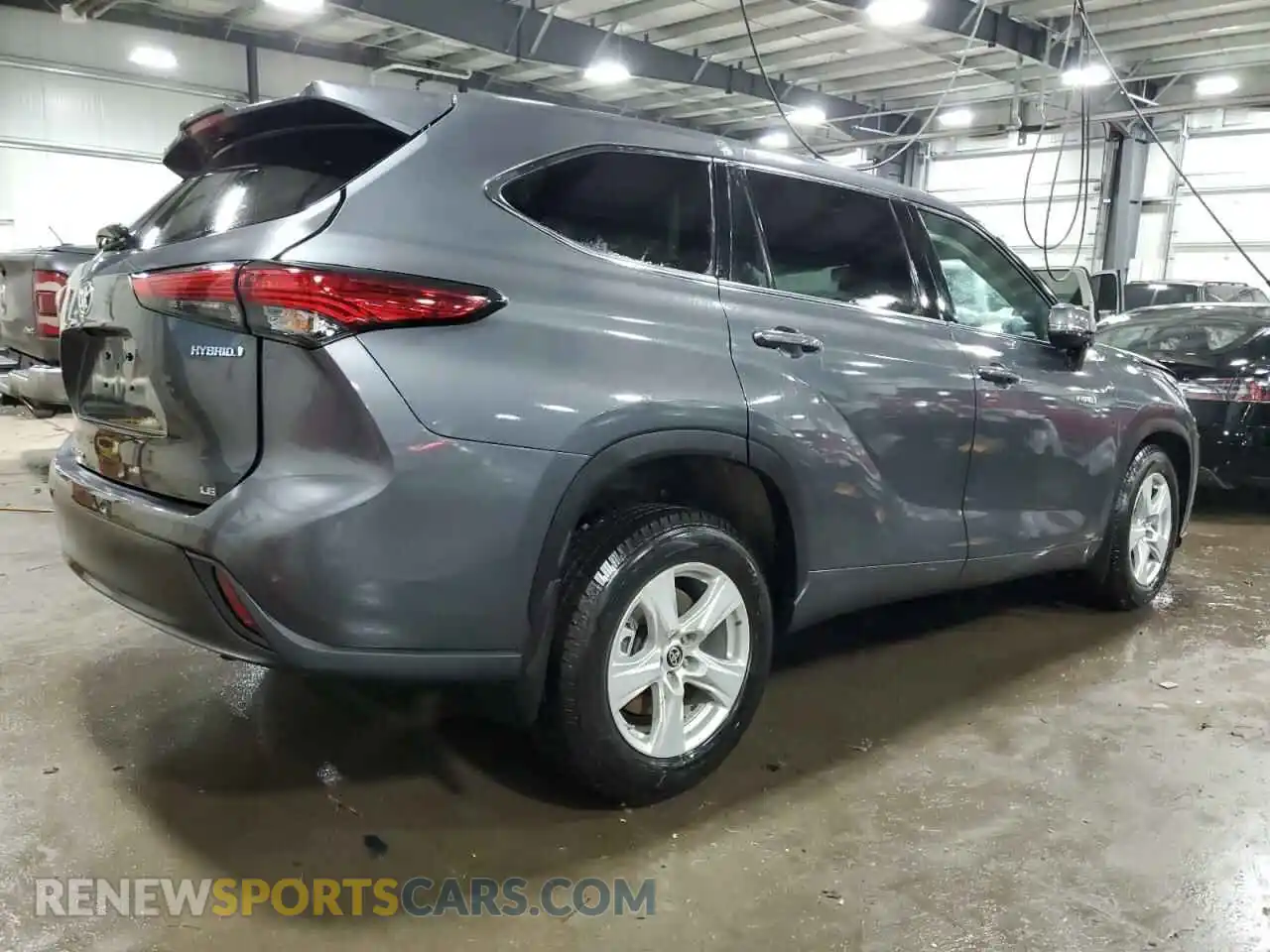 3 fotografías del automóvil dañado 5TDBBRCH0MS518752 TOYOTA HIGHLANDER 2021