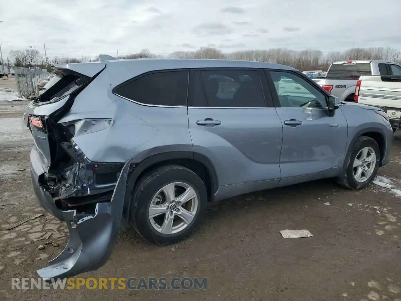 3 Photograph of a damaged car 5TDBBRCH1MS054788 TOYOTA HIGHLANDER 2021