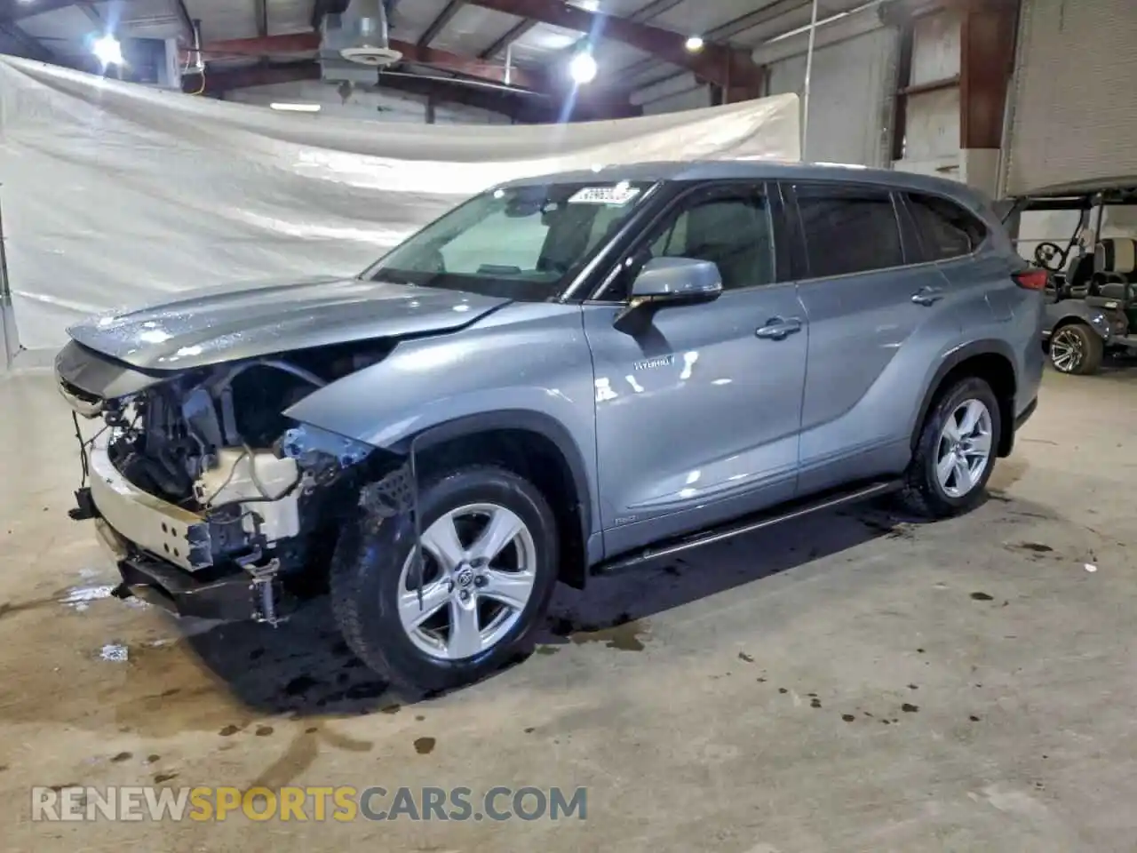 1 Photograph of a damaged car 5TDBBRCH1MS063684 TOYOTA HIGHLANDER 2021