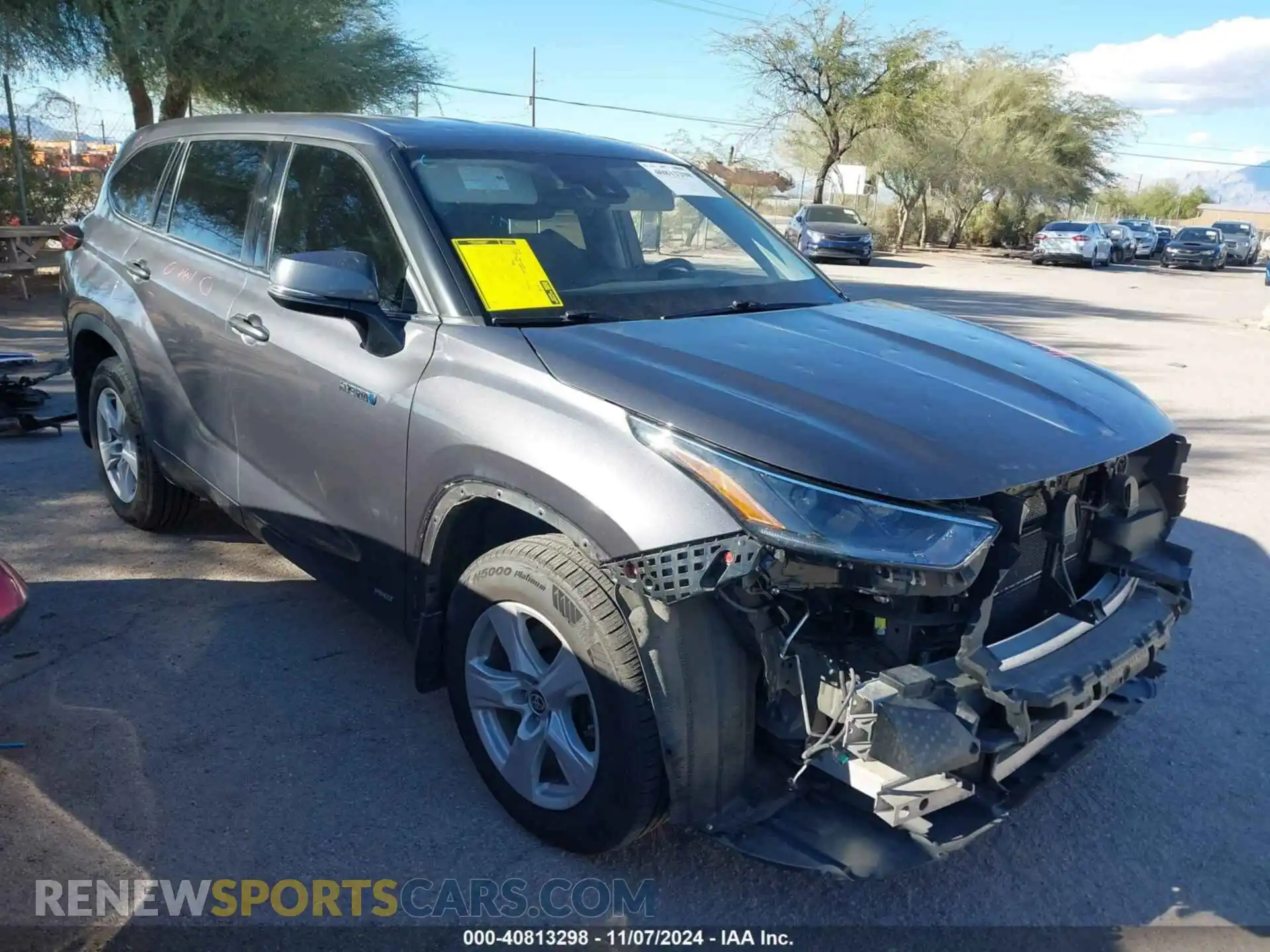 1 fotografías del automóvil dañado 5TDBBRCH3MS036440 TOYOTA HIGHLANDER 2021