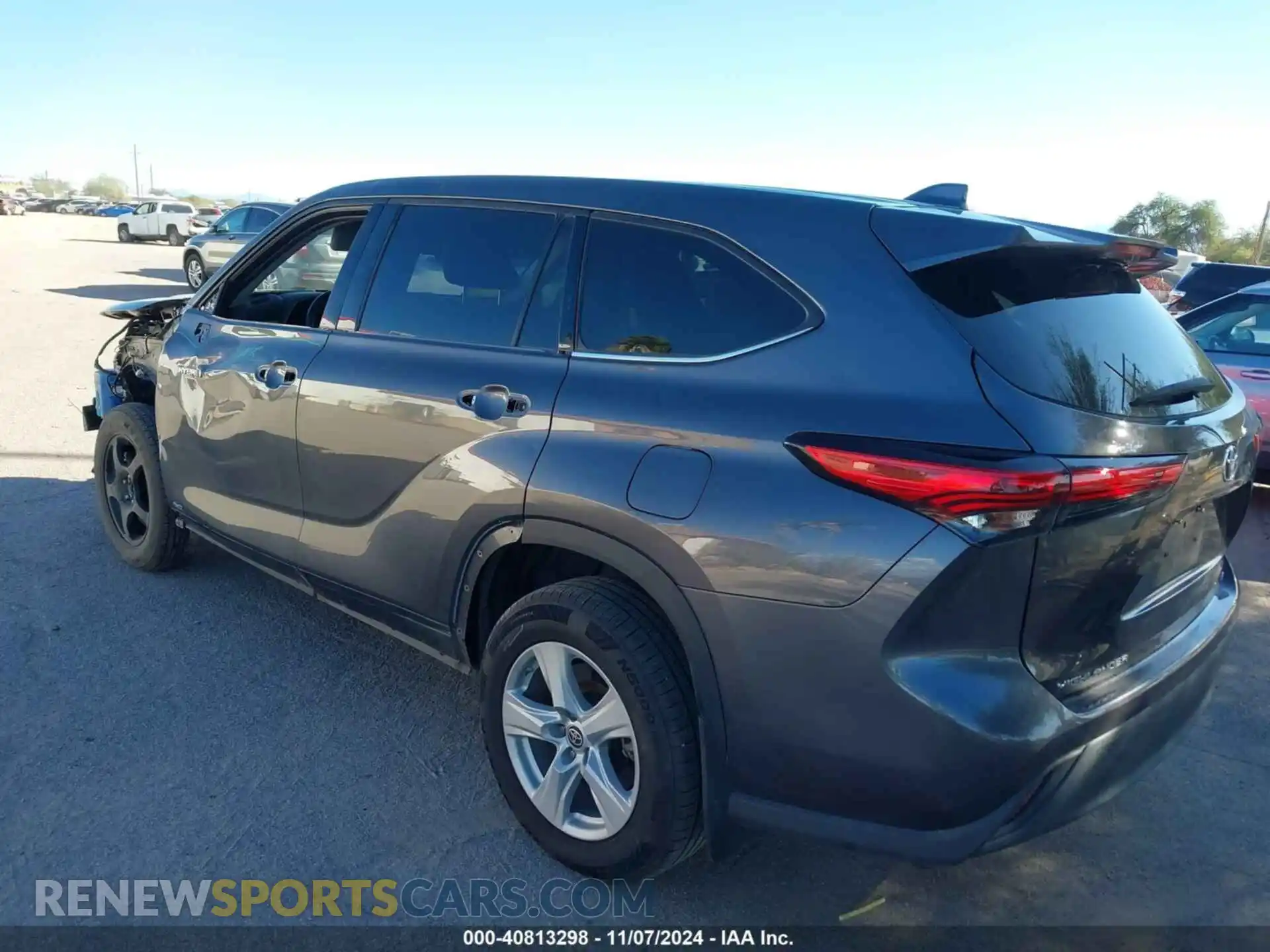 3 fotografías del automóvil dañado 5TDBBRCH3MS036440 TOYOTA HIGHLANDER 2021