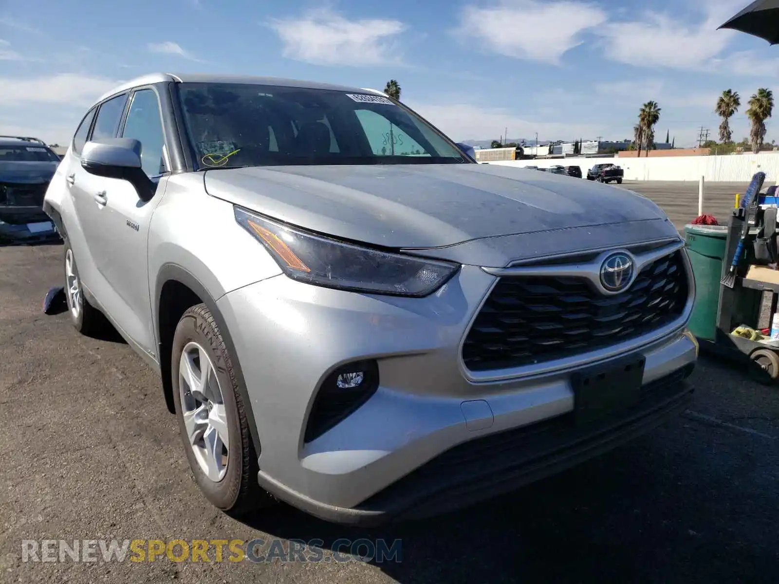1 Photograph of a damaged car 5TDBBRCH3MS525453 TOYOTA HIGHLANDER 2021