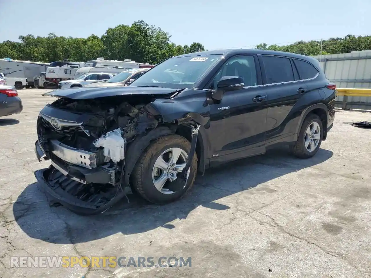 1 Photograph of a damaged car 5TDBBRCH4MS515899 TOYOTA HIGHLANDER 2021