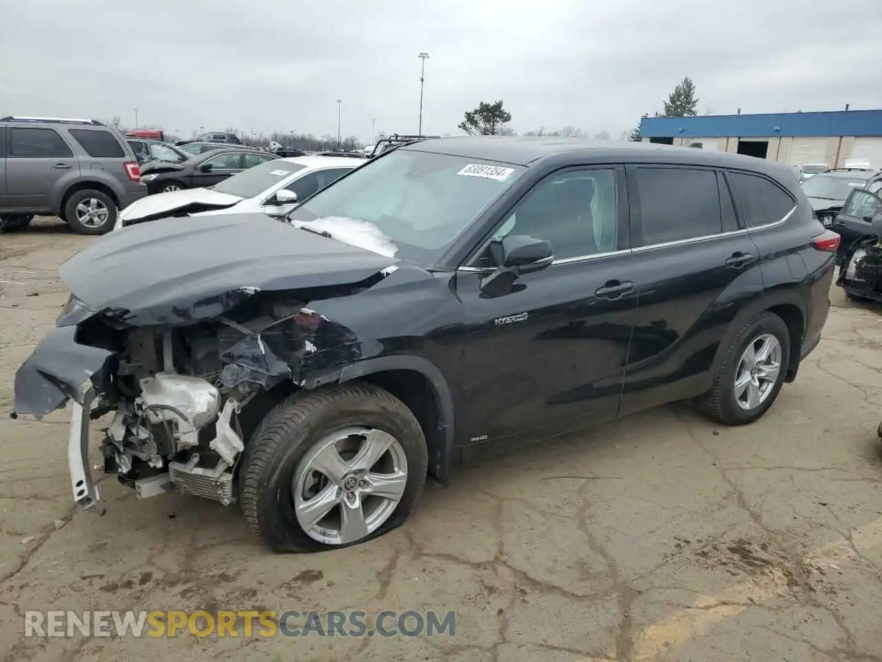 1 Photograph of a damaged car 5TDBBRCH4MS516423 TOYOTA HIGHLANDER 2021
