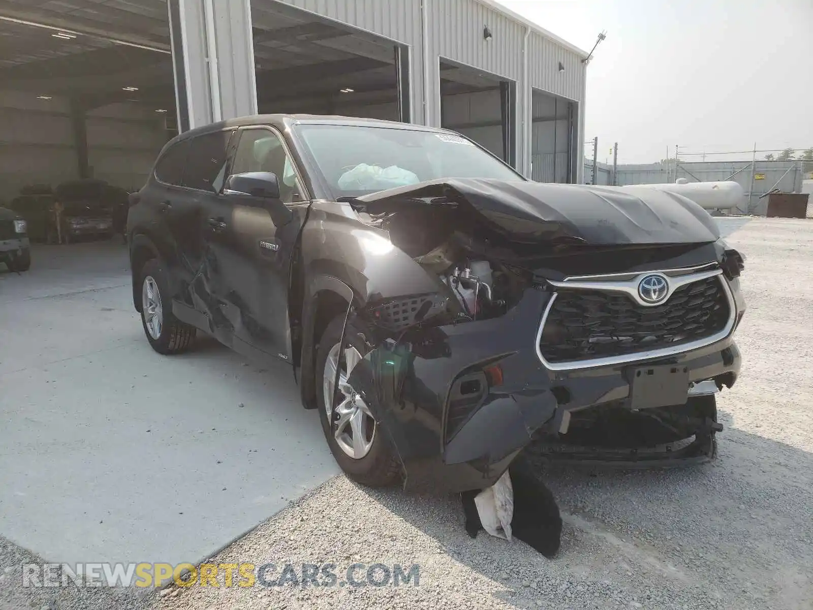 1 Photograph of a damaged car 5TDBBRCH7MS041379 TOYOTA HIGHLANDER 2021