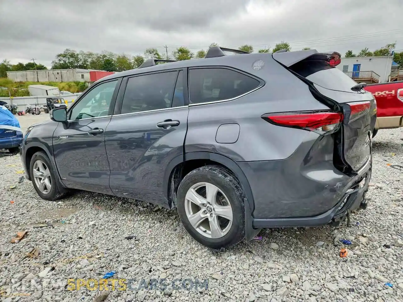 2 Photograph of a damaged car 5TDBBRCH7MS514455 TOYOTA HIGHLANDER 2021