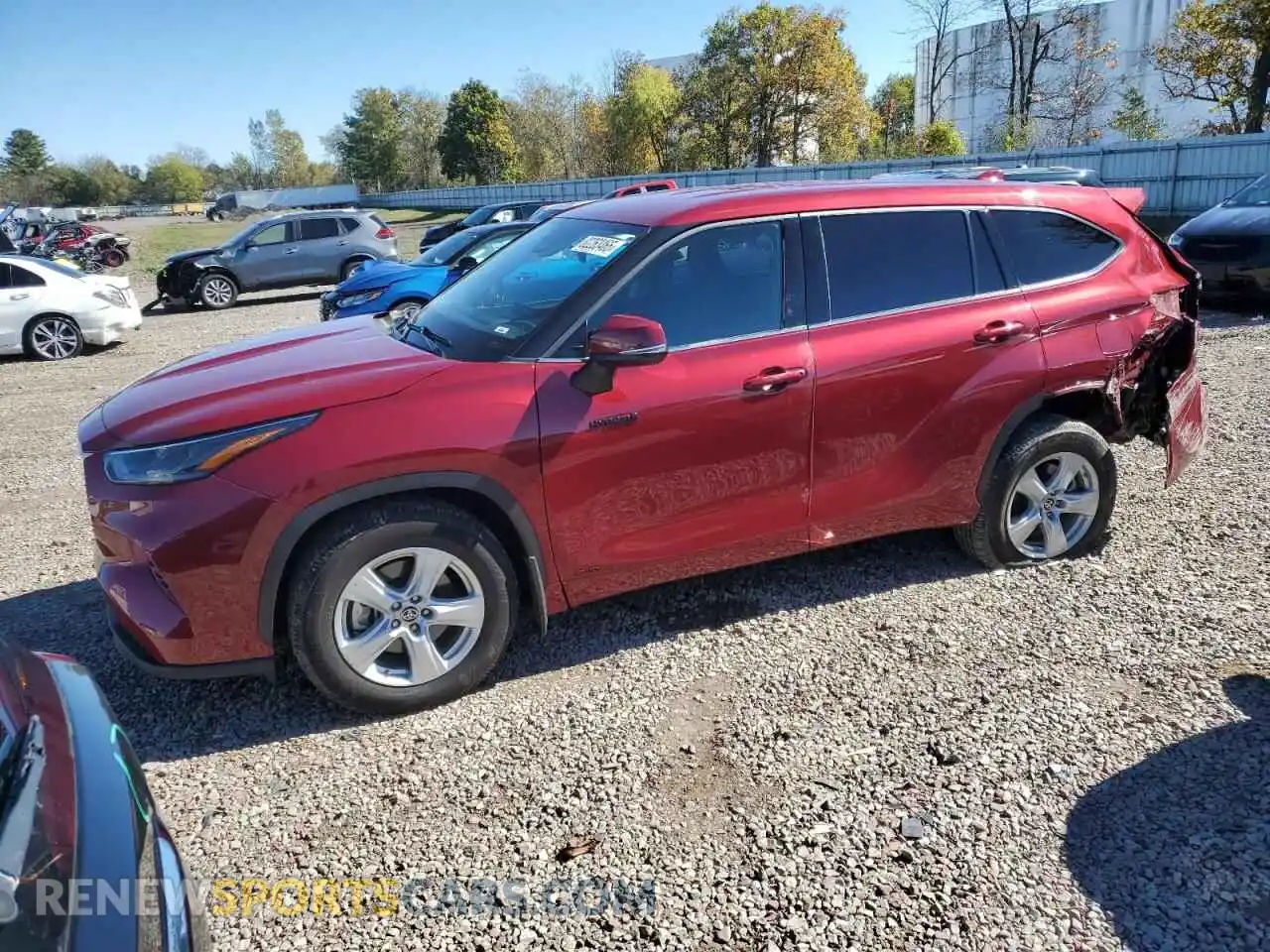 1 Фотография поврежденного автомобиля 5TDBBRCH7MS515475 TOYOTA HIGHLANDER 2021