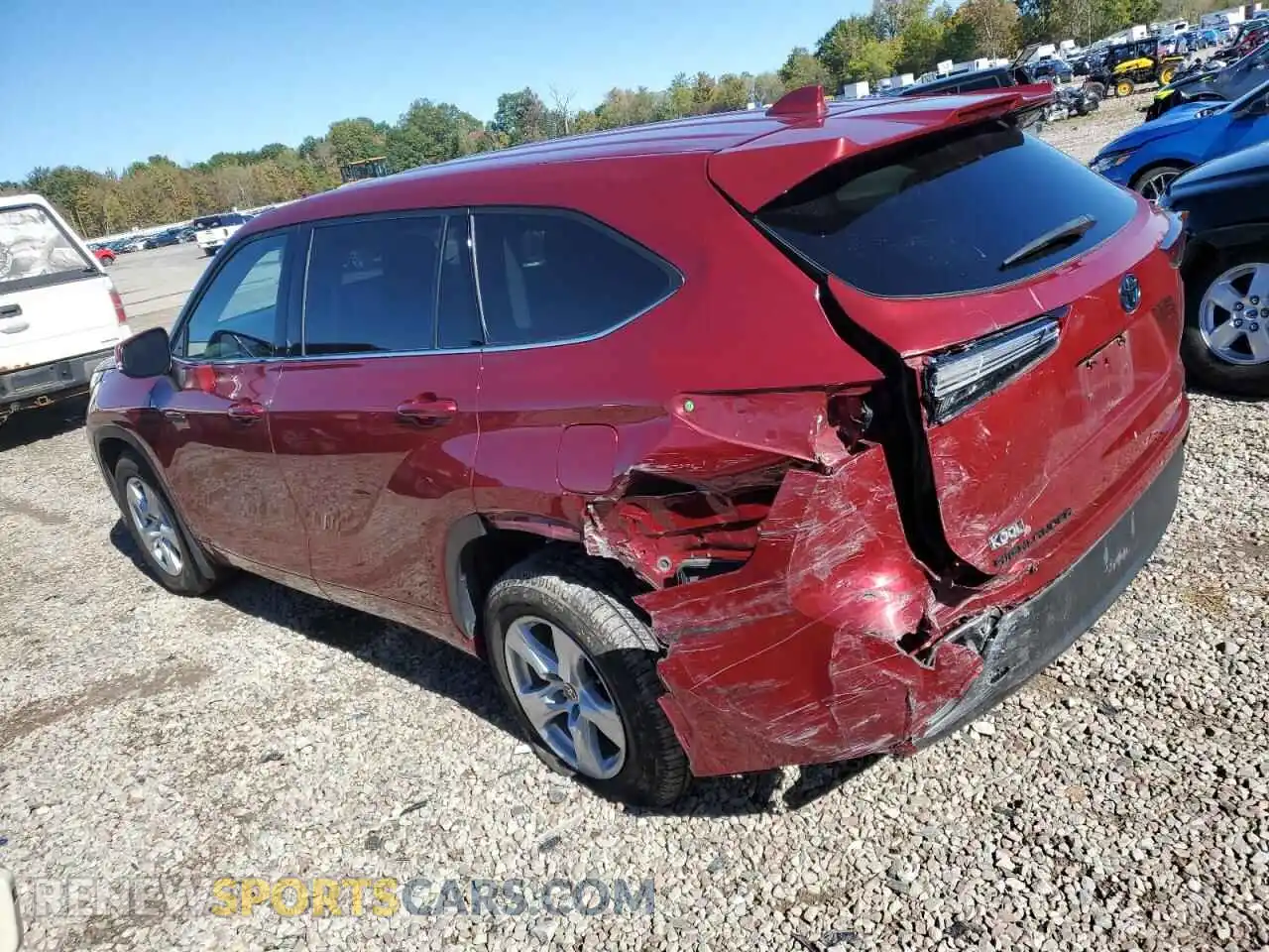 2 Фотография поврежденного автомобиля 5TDBBRCH7MS515475 TOYOTA HIGHLANDER 2021