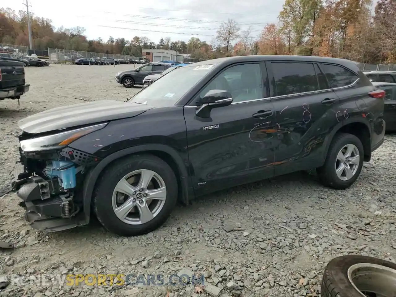 1 Photograph of a damaged car 5TDBBRCH7MS518229 TOYOTA HIGHLANDER 2021