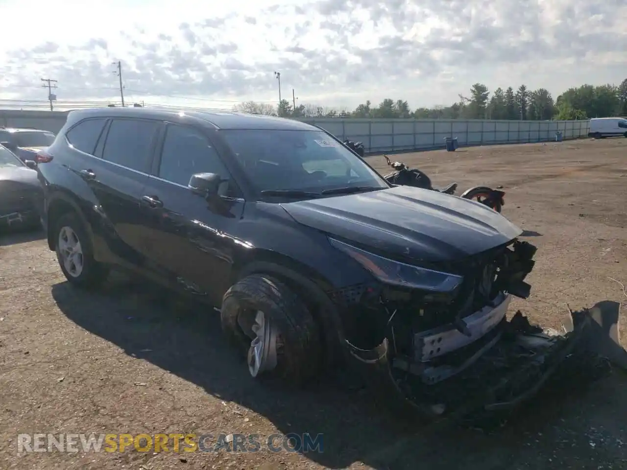 1 Photograph of a damaged car 5TDBBRCH8MS061222 TOYOTA HIGHLANDER 2021