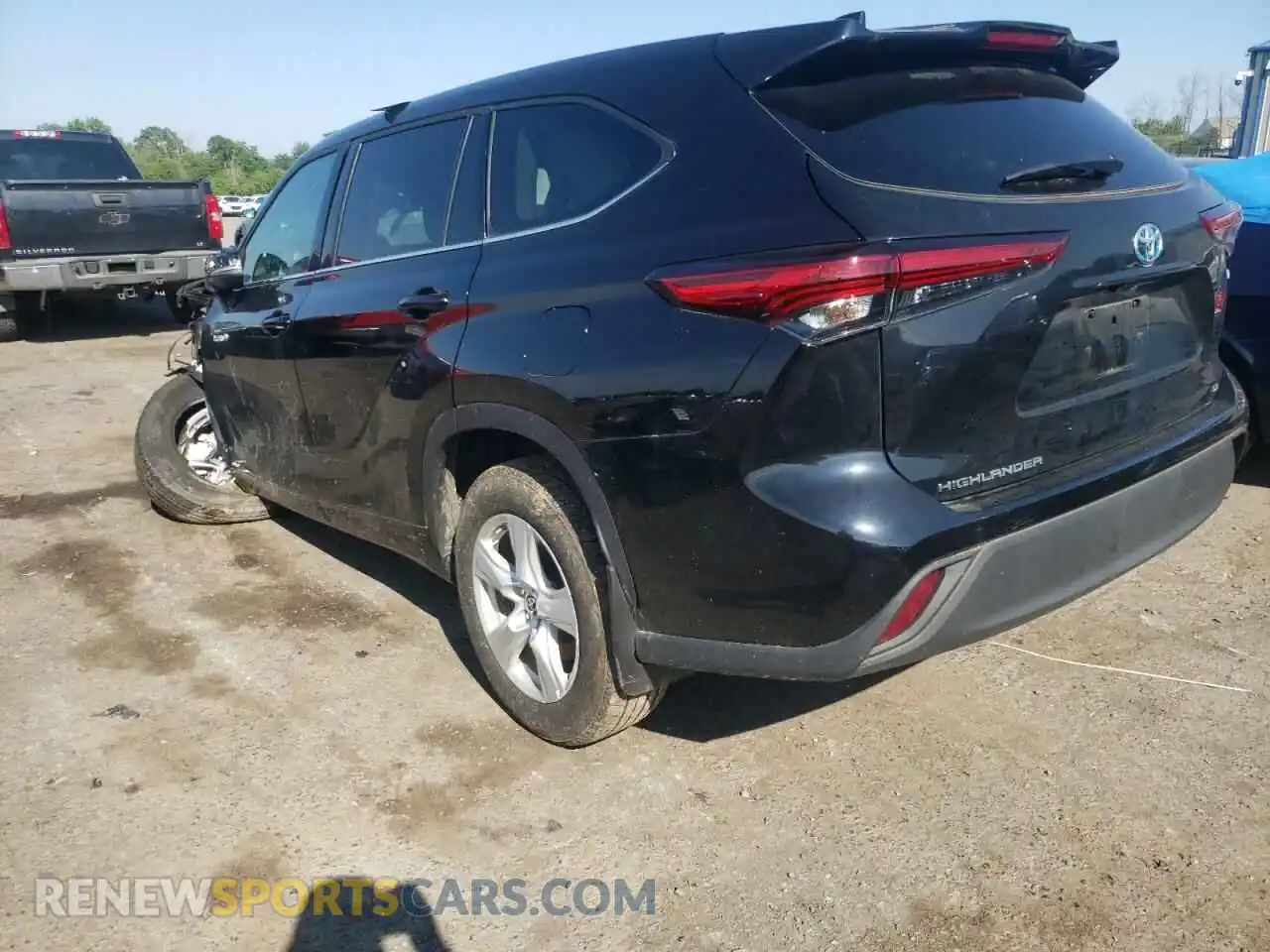 3 Photograph of a damaged car 5TDBBRCH8MS061222 TOYOTA HIGHLANDER 2021