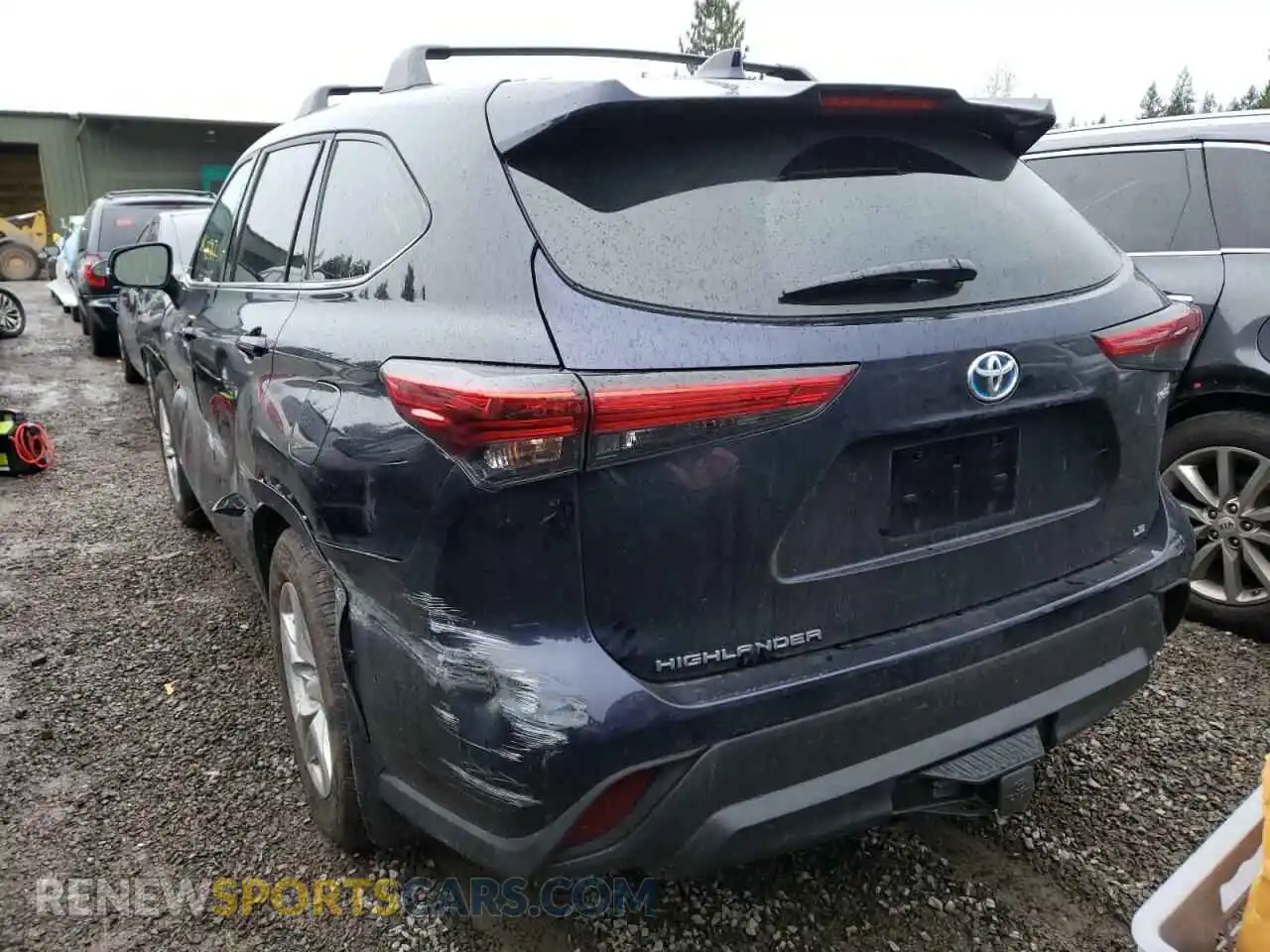 3 Photograph of a damaged car 5TDBBRCH8MS530518 TOYOTA HIGHLANDER 2021