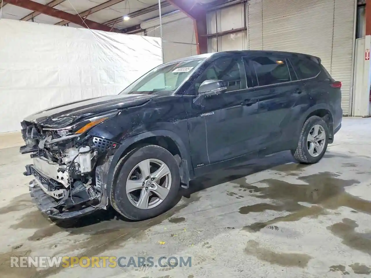 1 Photograph of a damaged car 5TDBBRCHXMS041568 TOYOTA HIGHLANDER 2021